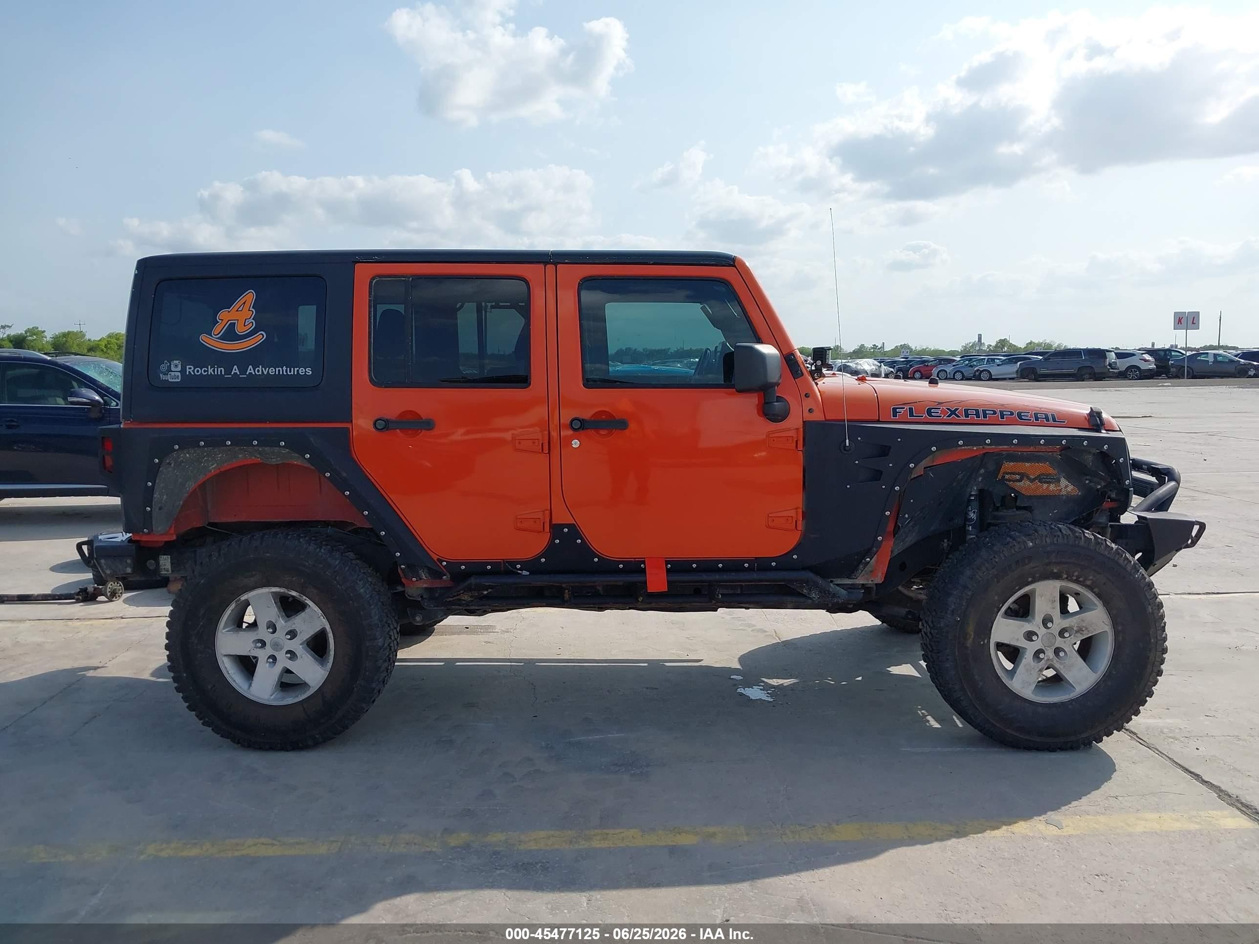 2015 Jeep Wrangler Unlimited Rubicon Orange vin: 1C4HJWFG5FL734535