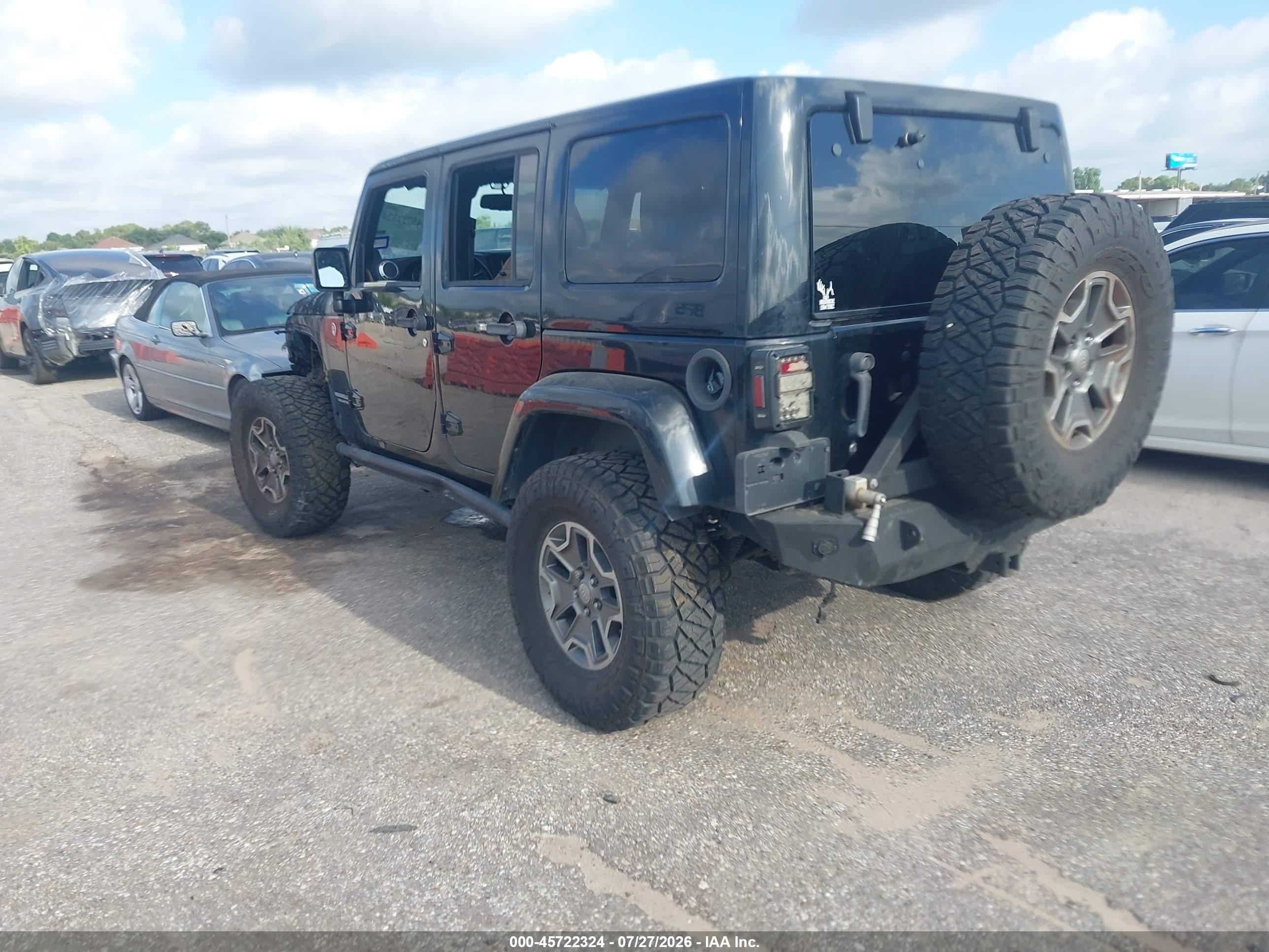 2013 Jeep Wrangler Unlimited Rubicon Black vin: 1C4HJWFG6DL524443