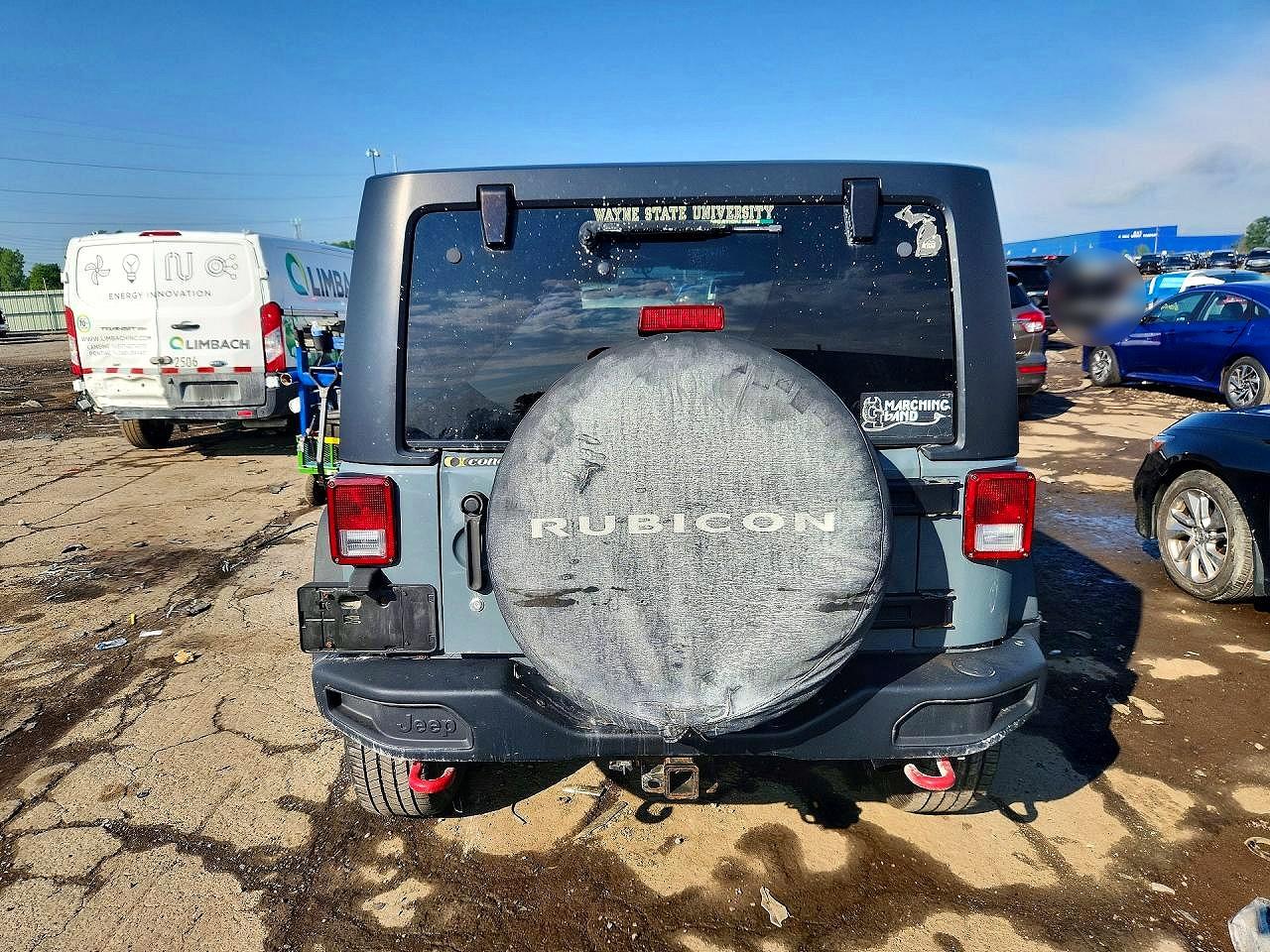 2013 Jeep Wrangler Unlimited Rubicon Бирюзовый vin: 1C4HJWFG7DL665487