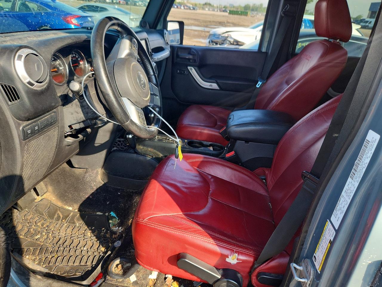 2013 Jeep Wrangler Unlimited Rubicon Бирюзовый vin: 1C4HJWFG7DL665487