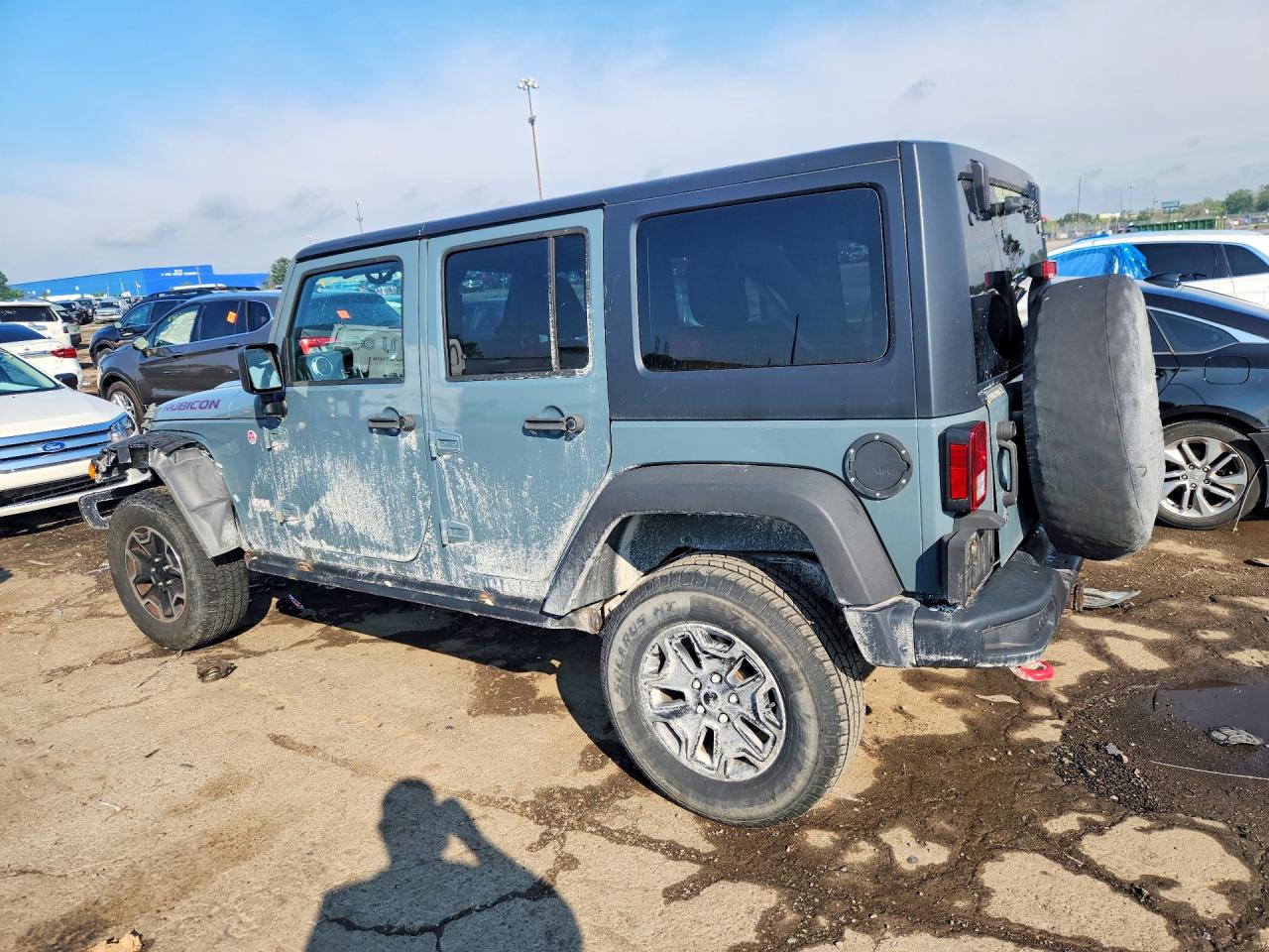 2013 Jeep Wrangler Unlimited Rubicon Бирюзовый vin: 1C4HJWFG7DL665487