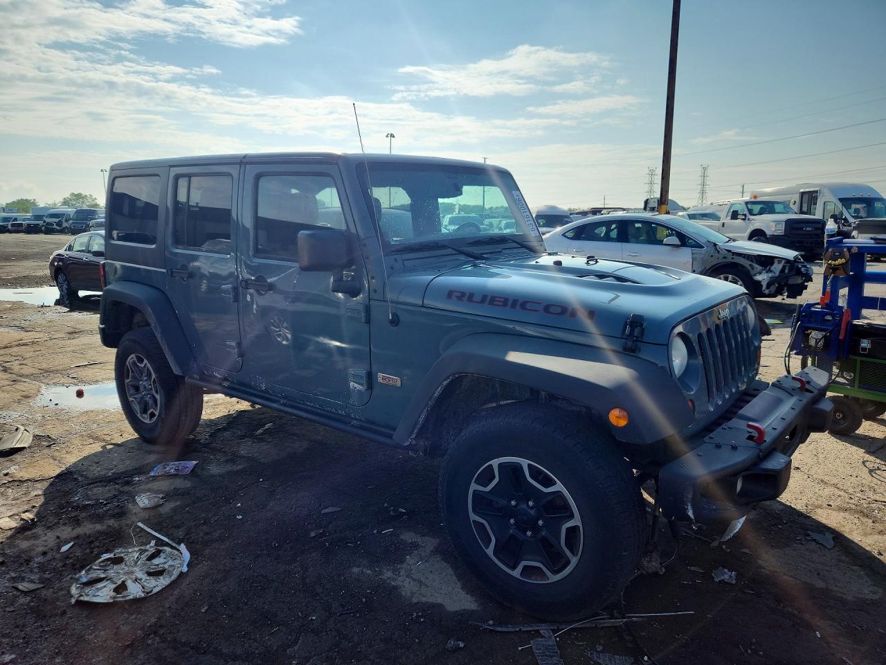 2013 Jeep Wrangler Unlimited Rubicon Бирюзовый vin: 1C4HJWFG7DL665487