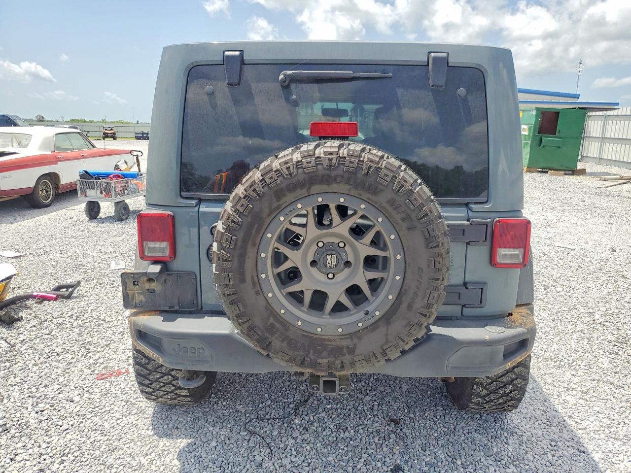 2014 Jeep Wrangler Unlimited Rubicon Gray vin: 1C4HJWFG7EL166335