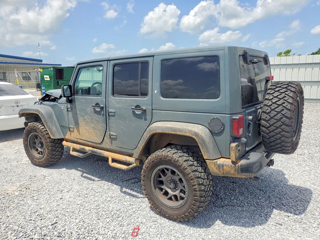 2014 Jeep Wrangler Unlimited Rubicon Gray vin: 1C4HJWFG7EL166335