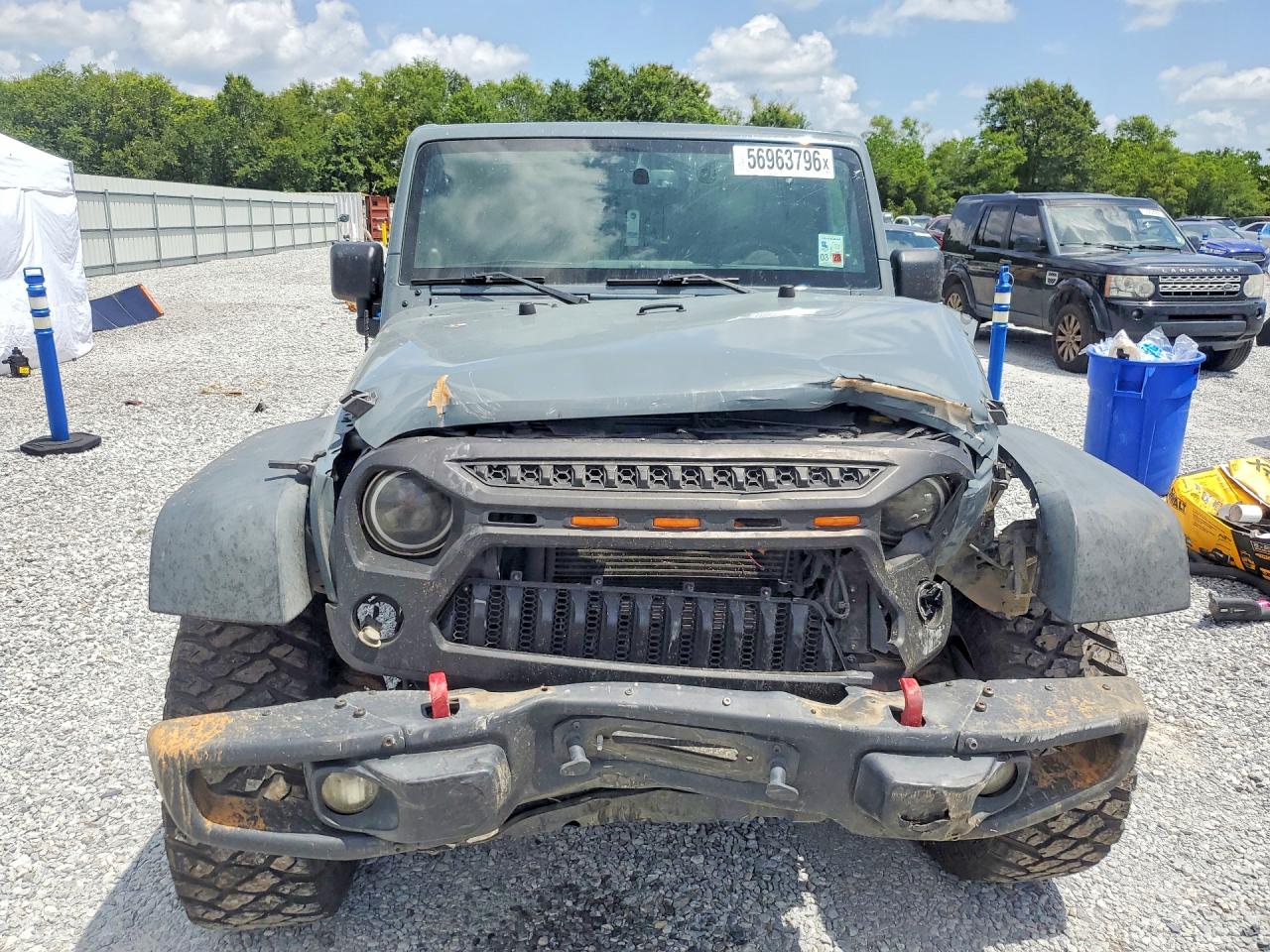 2014 Jeep Wrangler Unlimited Rubicon Gray vin: 1C4HJWFG7EL166335
