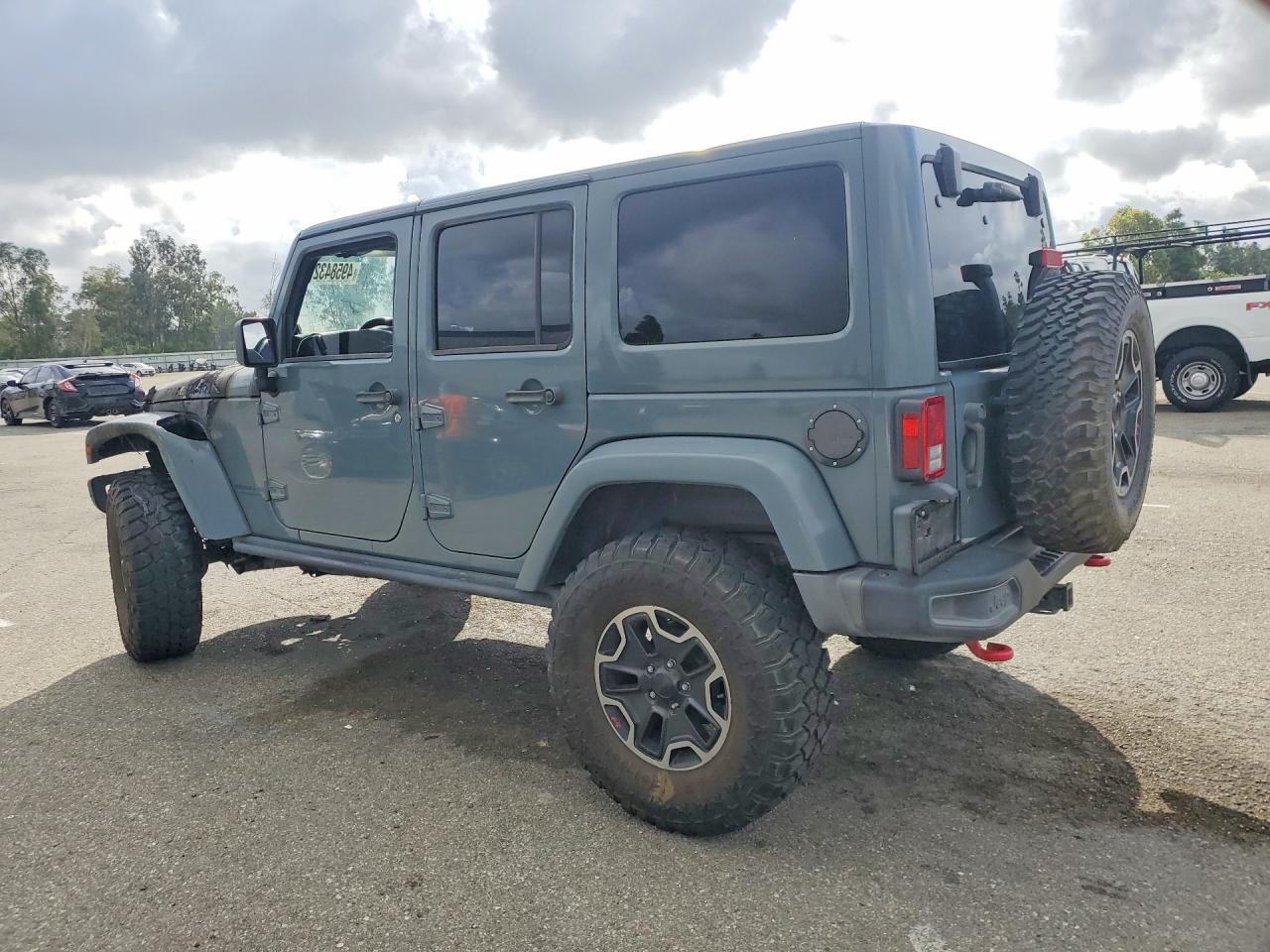 2014 Jeep Wrangler Unlimited Rubicon Gray vin: 1C4HJWFG7EL173978