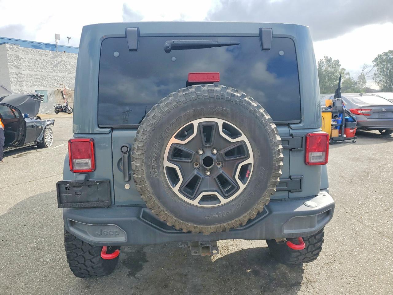 2014 Jeep Wrangler Unlimited Rubicon Gray vin: 1C4HJWFG7EL173978