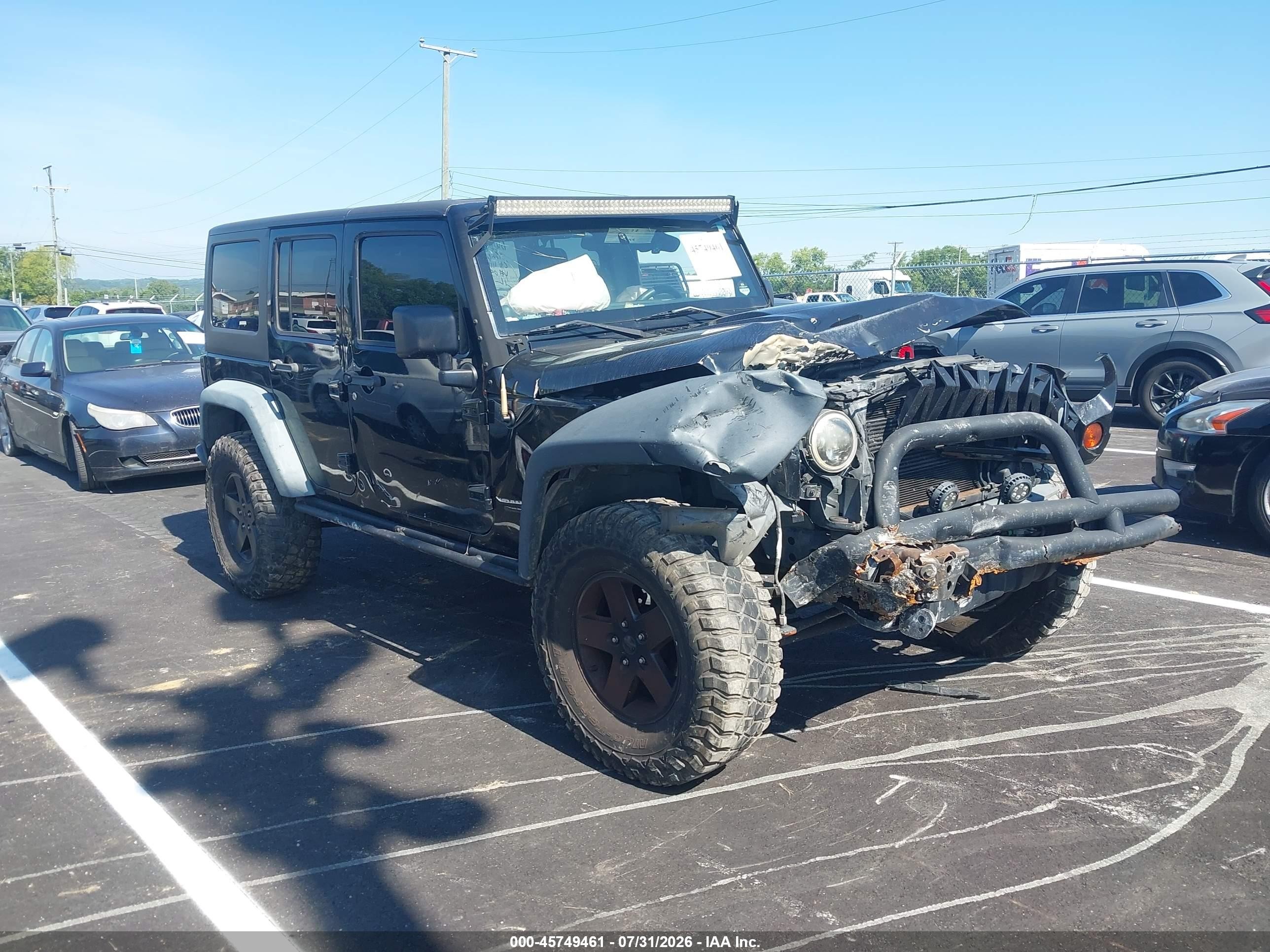 2012 Jeep Wrangler Unlimited Rubicon Черный vin: 1C4HJWFG9CL205083