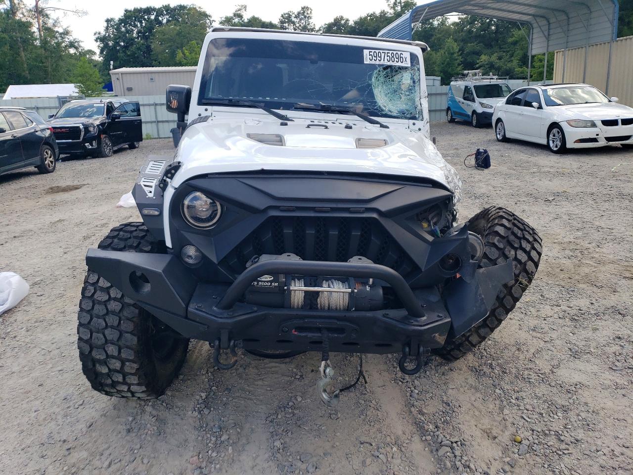 2015 Jeep Wrangler Unlimited Rubicon White vin: 1C4HJWFG9FL527517