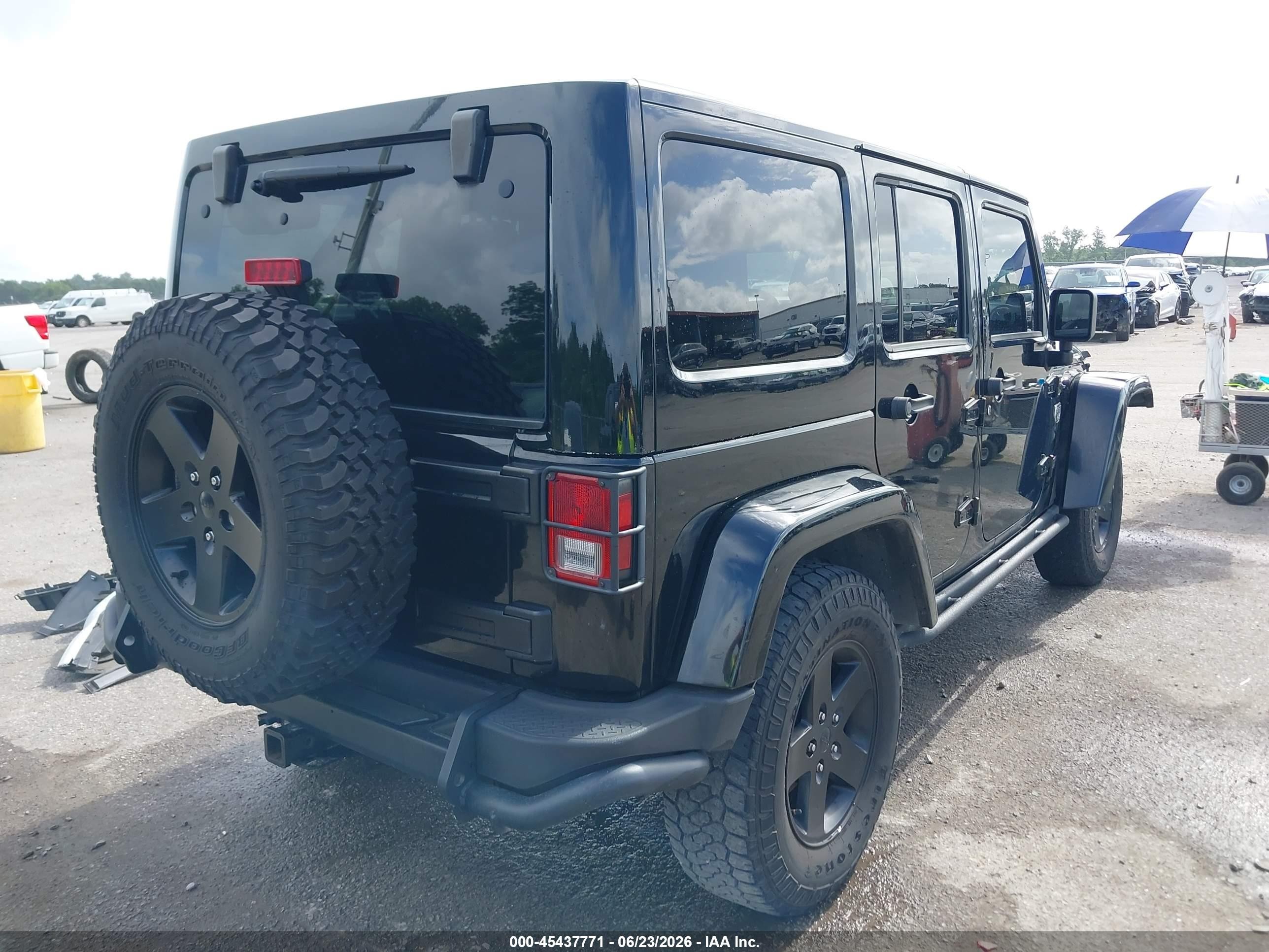 2012 Jeep Wrangler Unlimited Rubicon Black vin: 1C4HJWFGXCL191954