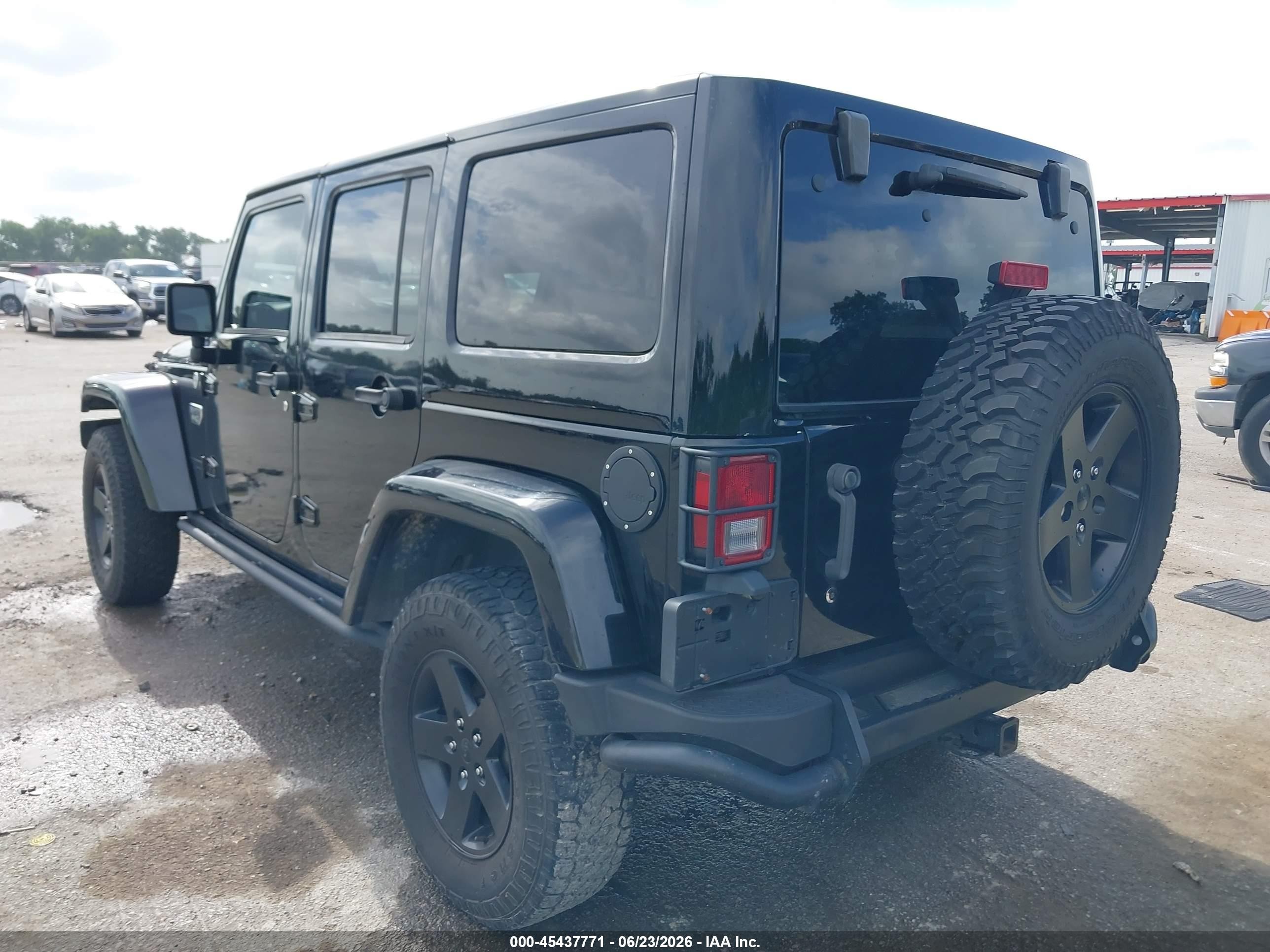 2012 Jeep Wrangler Unlimited Rubicon Black vin: 1C4HJWFGXCL191954