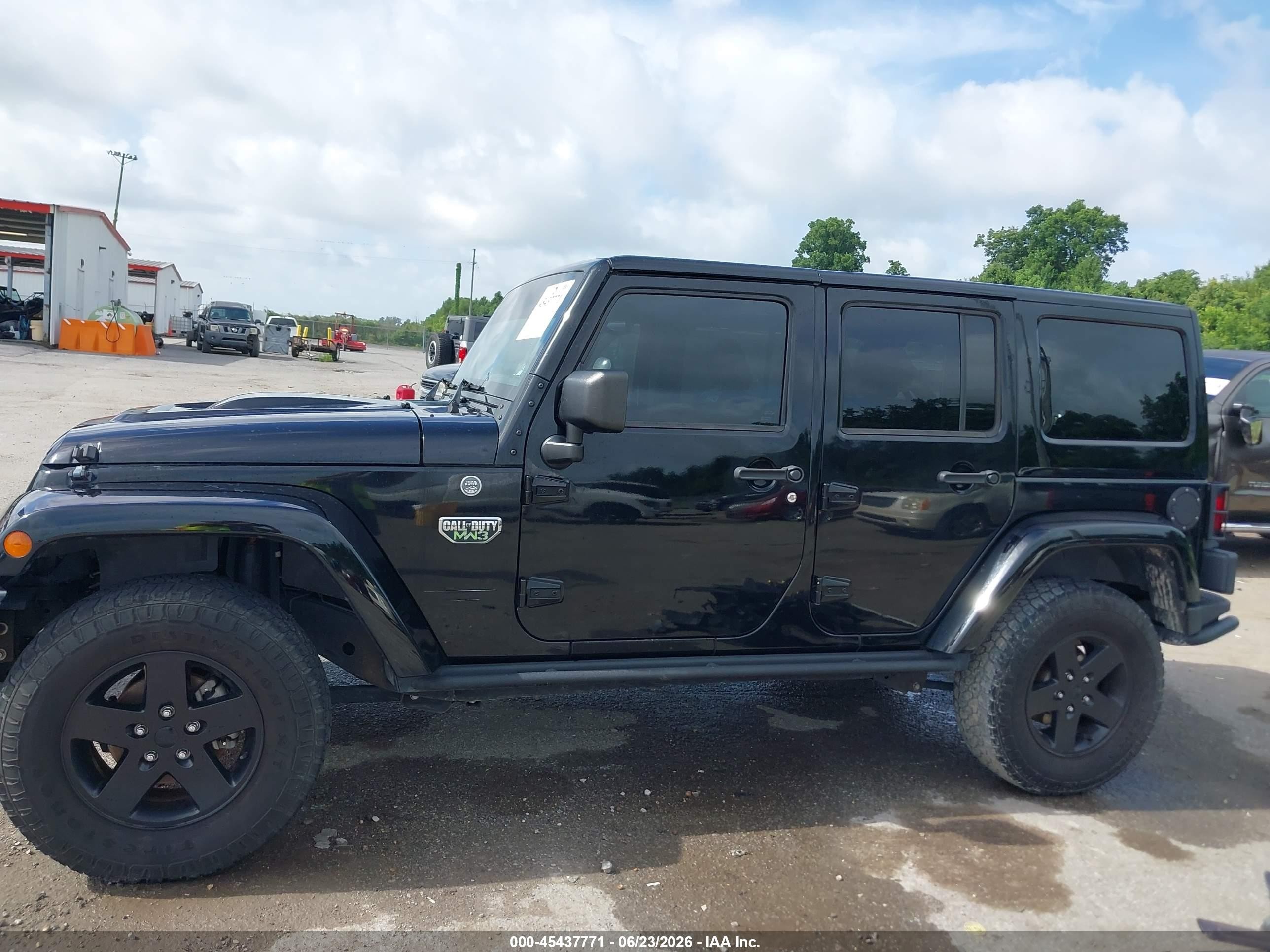 2012 Jeep Wrangler Unlimited Rubicon Black vin: 1C4HJWFGXCL191954