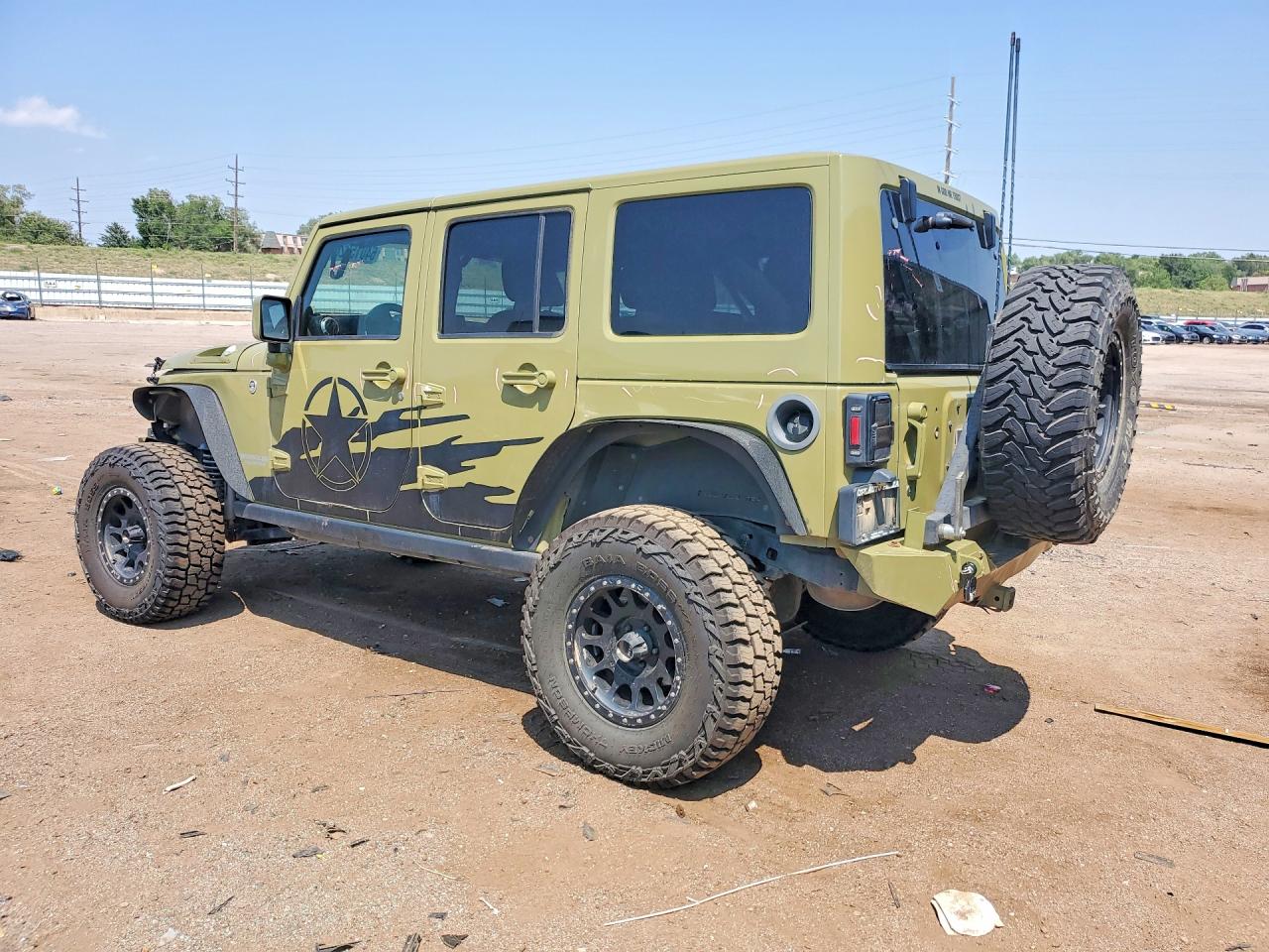 2013 Jeep Wrangler Unlimited Rubicon Green vin: 1C4HJWFGXDL539284