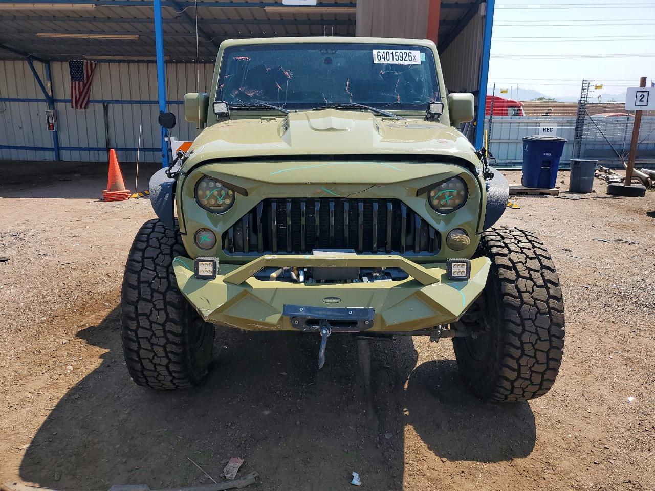 2013 Jeep Wrangler Unlimited Rubicon Green vin: 1C4HJWFGXDL539284