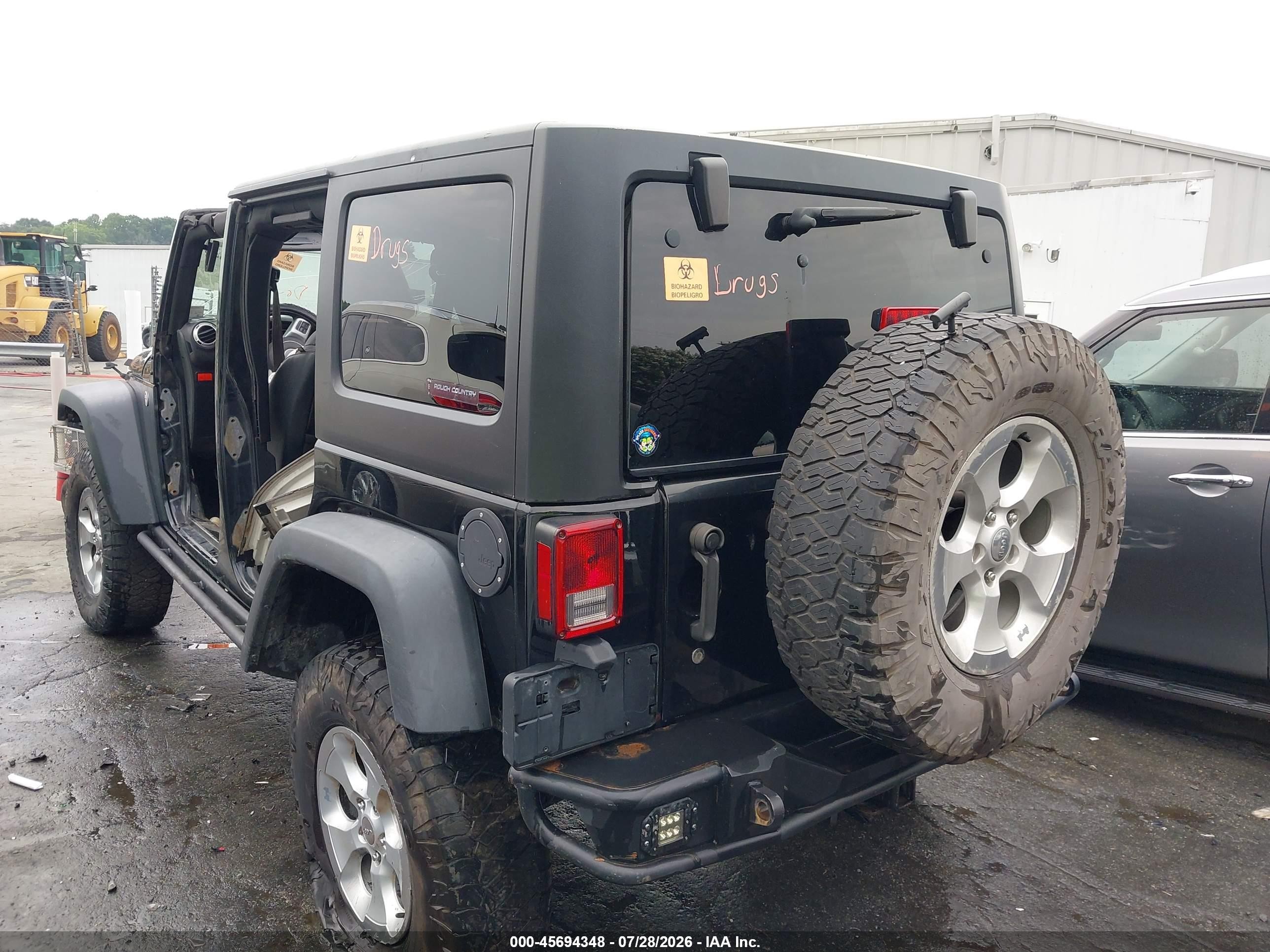 2015 Jeep Wrangler Unlimited Rubicon Black vin: 1C4HJWFGXFL621356