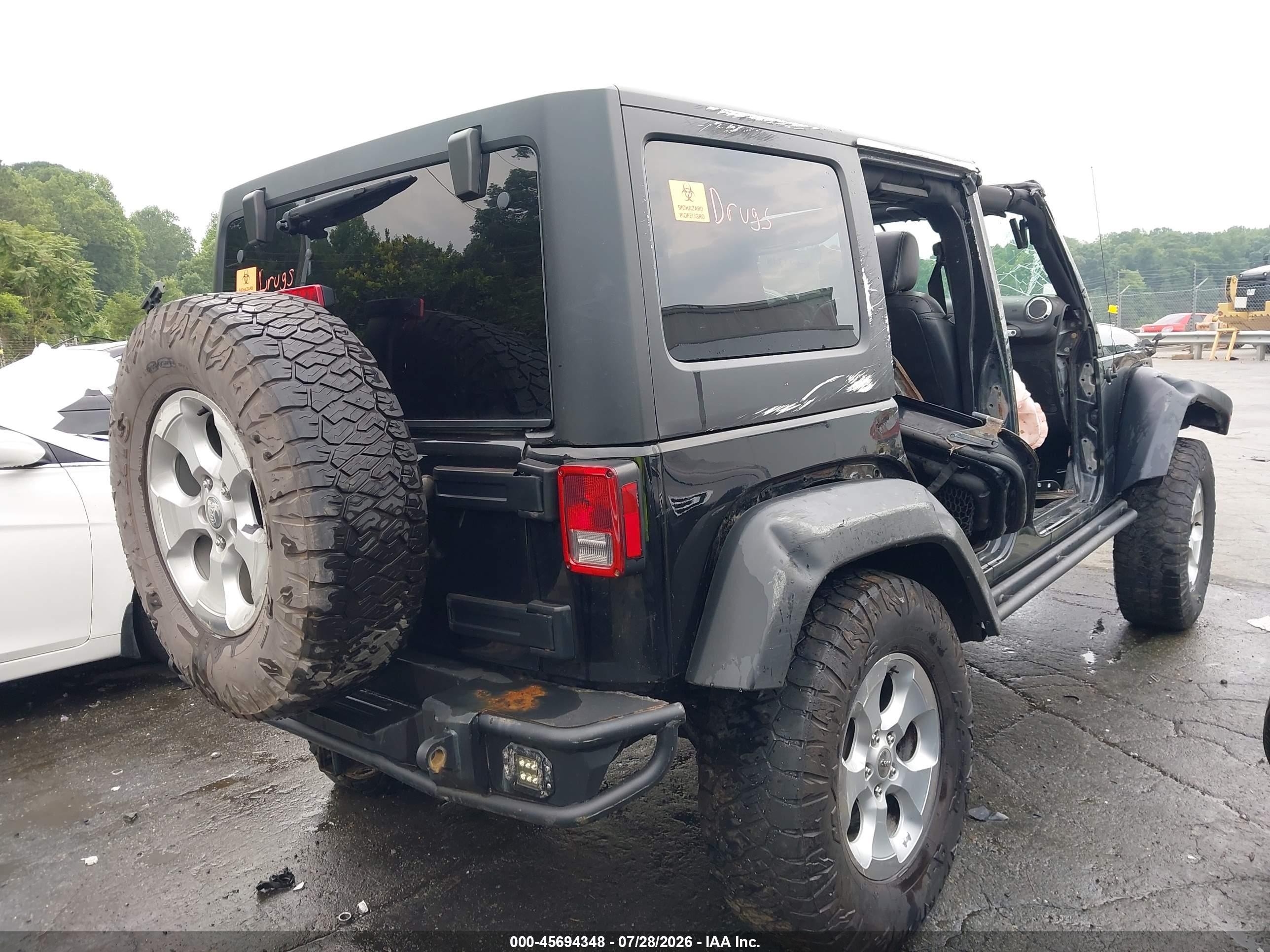 2015 Jeep Wrangler Unlimited Rubicon Black vin: 1C4HJWFGXFL621356