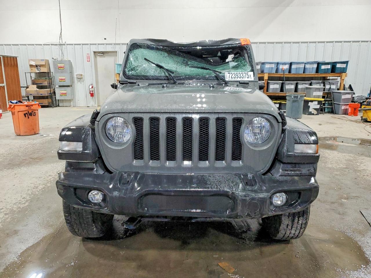 2021 Jeep Wrangler Sport Серый vin: 1C4HJXAGXMW720591