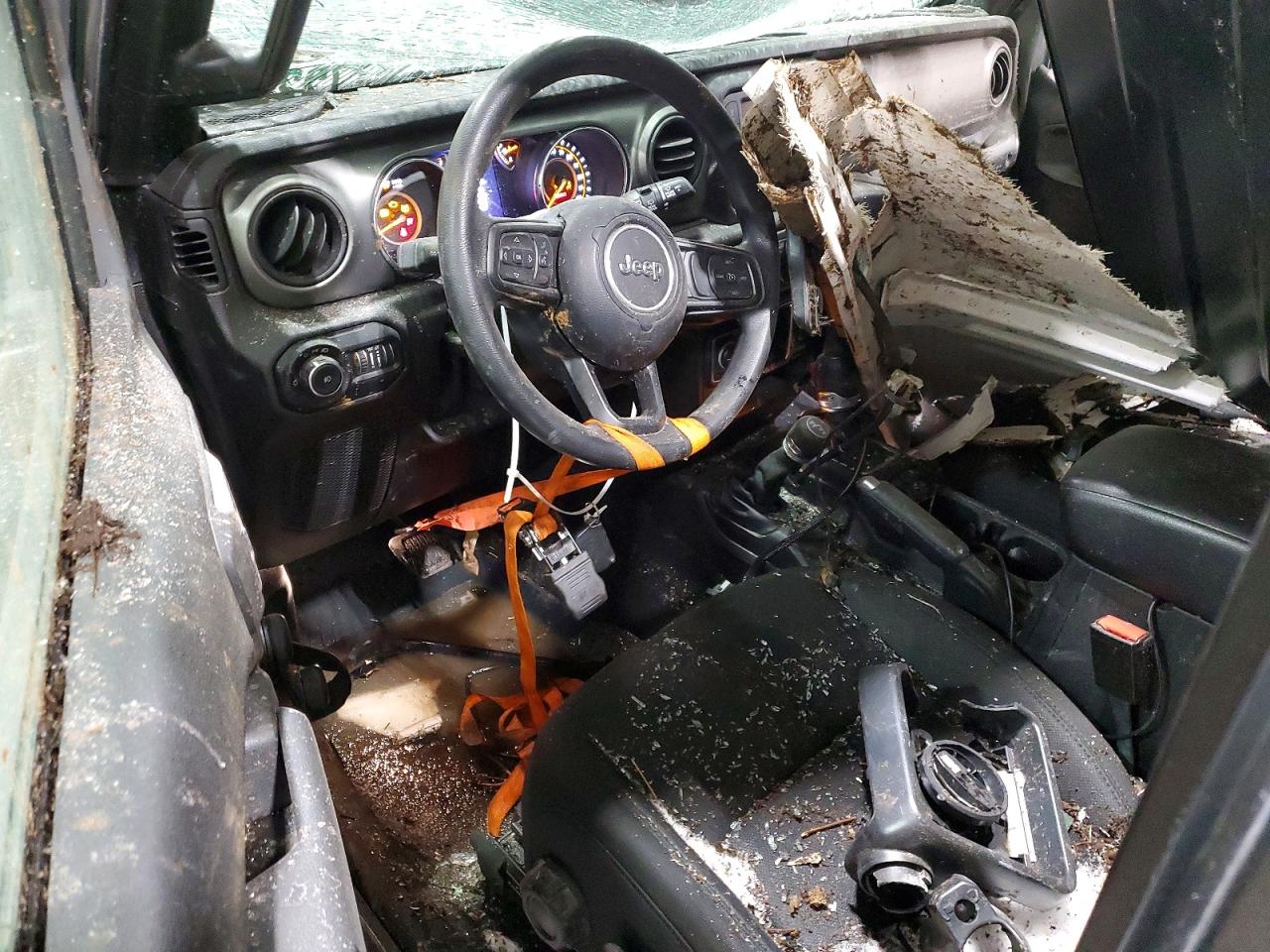 2021 Jeep Wrangler Sport Серый vin: 1C4HJXAGXMW720591
