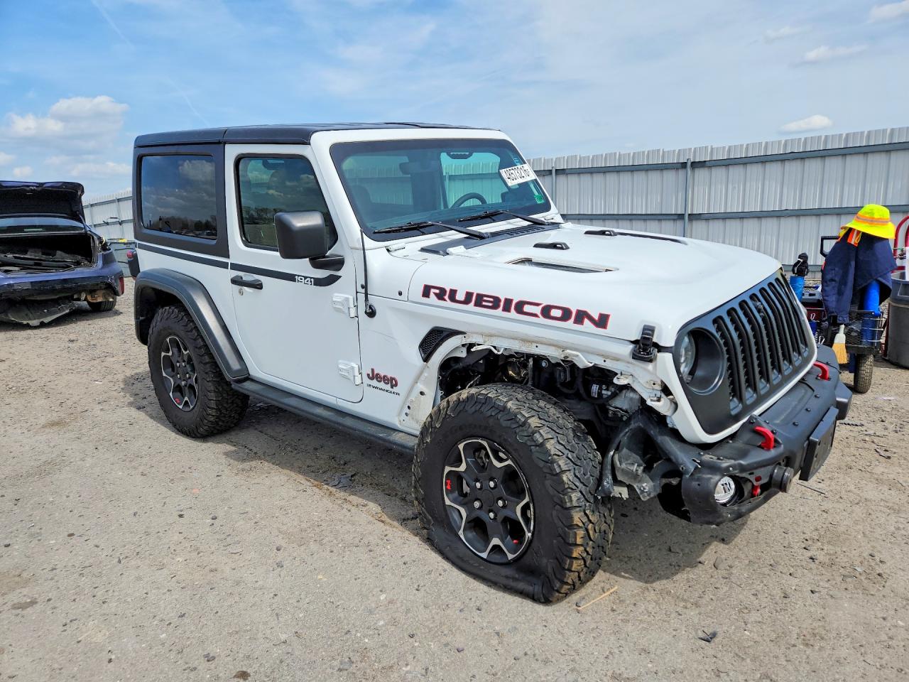 2023 Jeep Wrangler Rubicon White vin: 1C4HJXCG4PW567207