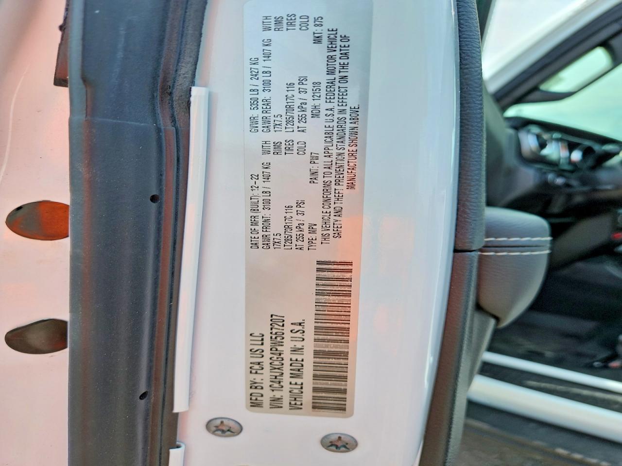 2023 Jeep Wrangler Rubicon White vin: 1C4HJXCG4PW567207