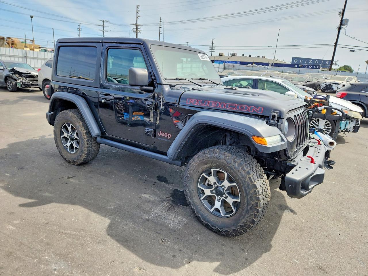 2021 Jeep Wrangler Rubicon Черный vin: 1C4HJXCG7MW541325