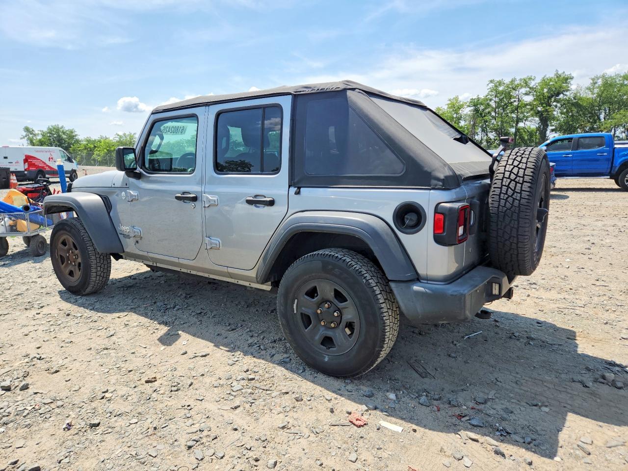 2018 Jeep Wrangler Unlimited Sport Gray vin: 1C4HJXDG1JW274869