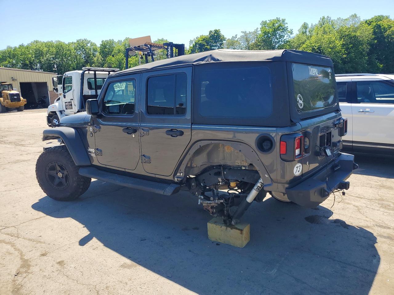 2019 Jeep Wrangler Unlimited Sport Серый vin: 1C4HJXDG1KW691460