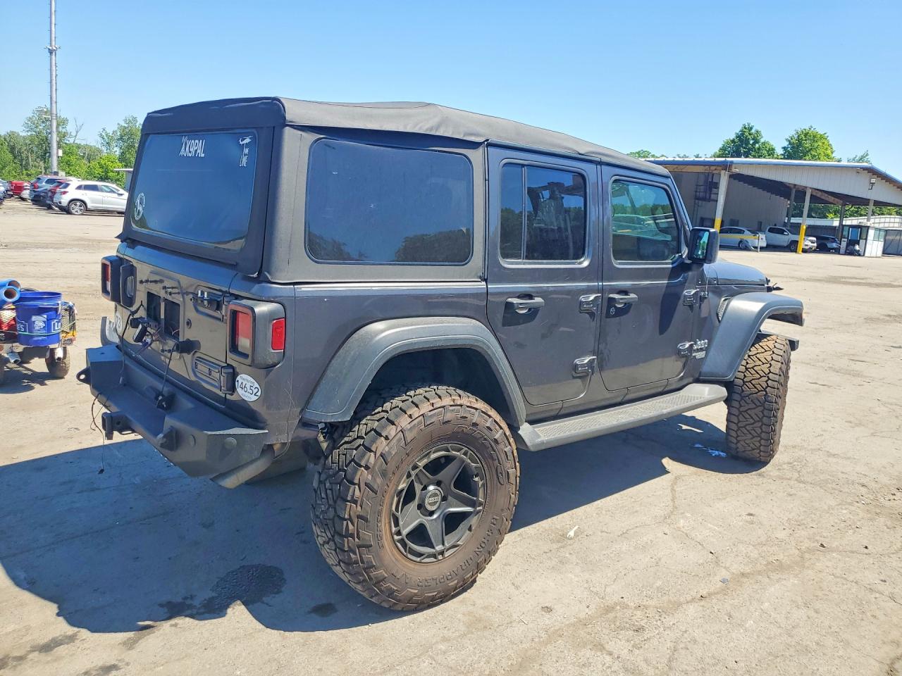 2019 Jeep Wrangler Unlimited Sport Серый vin: 1C4HJXDG1KW691460