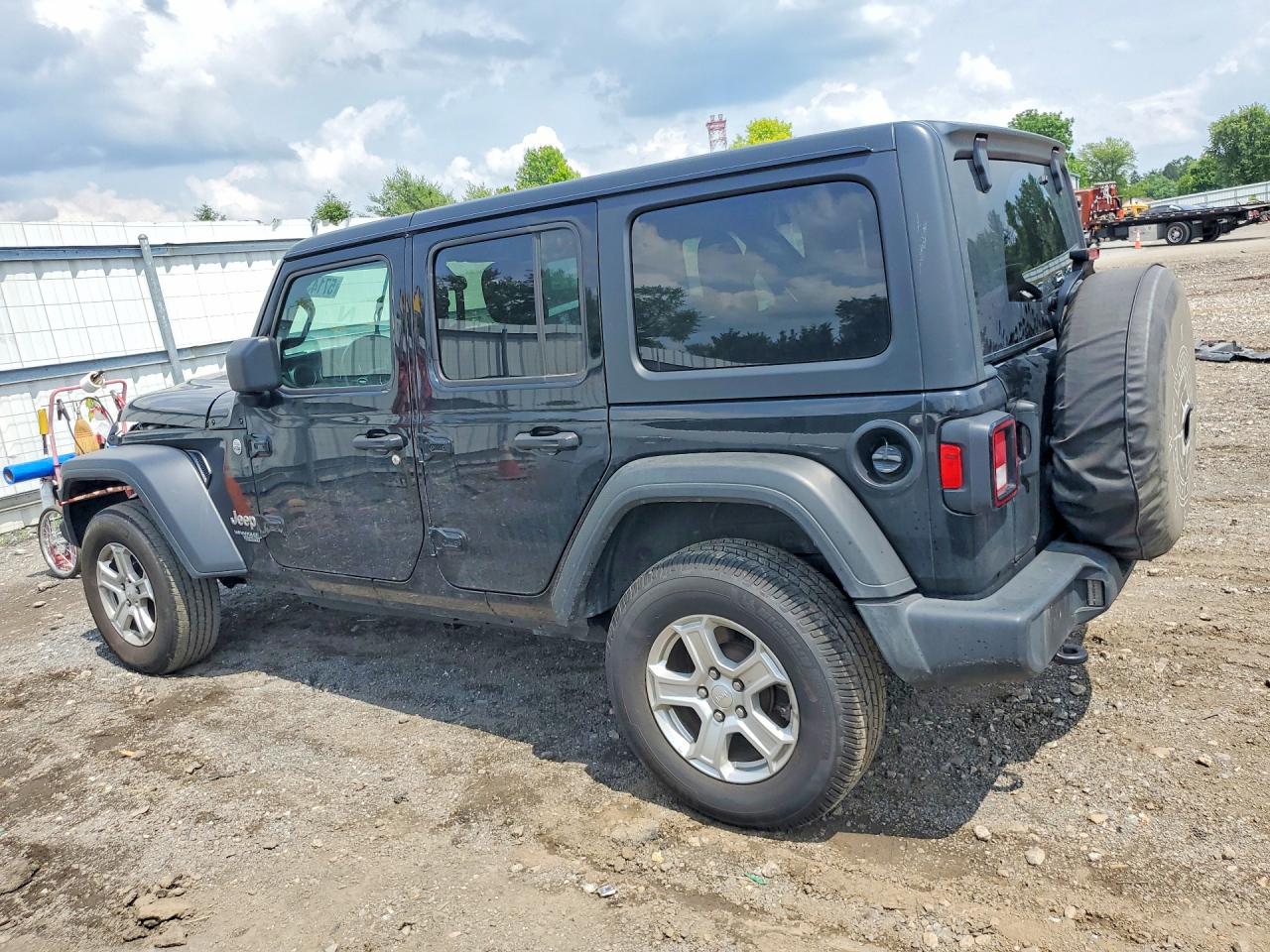 2021 Jeep Wrangler Unlimited Sport Black vin: 1C4HJXDG2MW507243