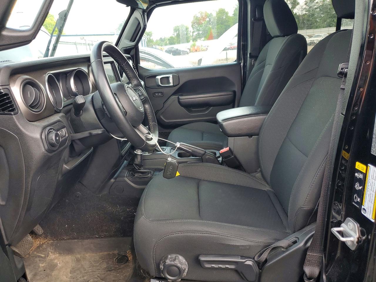 2021 Jeep Wrangler Unlimited Sport Black vin: 1C4HJXDG2MW507243