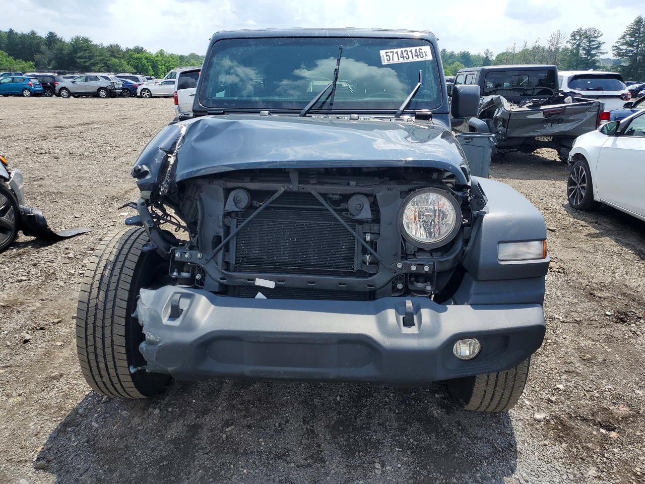 2021 Jeep Wrangler Unlimited Sport Black vin: 1C4HJXDG2MW507243