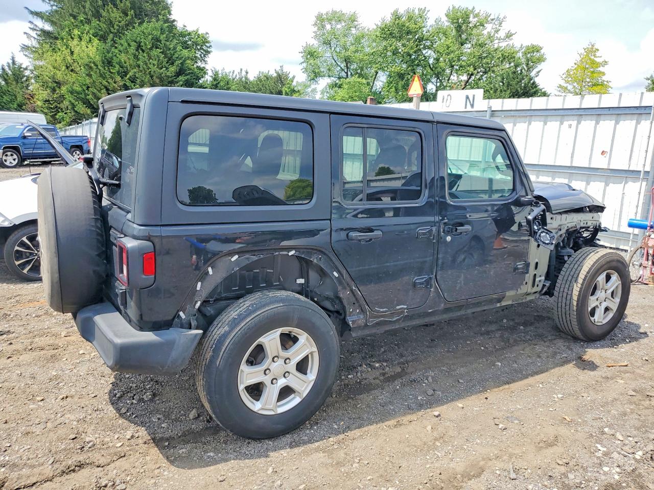 2021 Jeep Wrangler Unlimited Sport Black vin: 1C4HJXDG2MW507243
