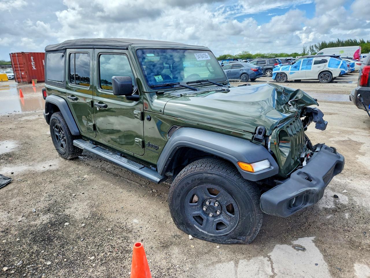 2023 Jeep Wrangler Sport Green vin: 1C4HJXDG2PW616774