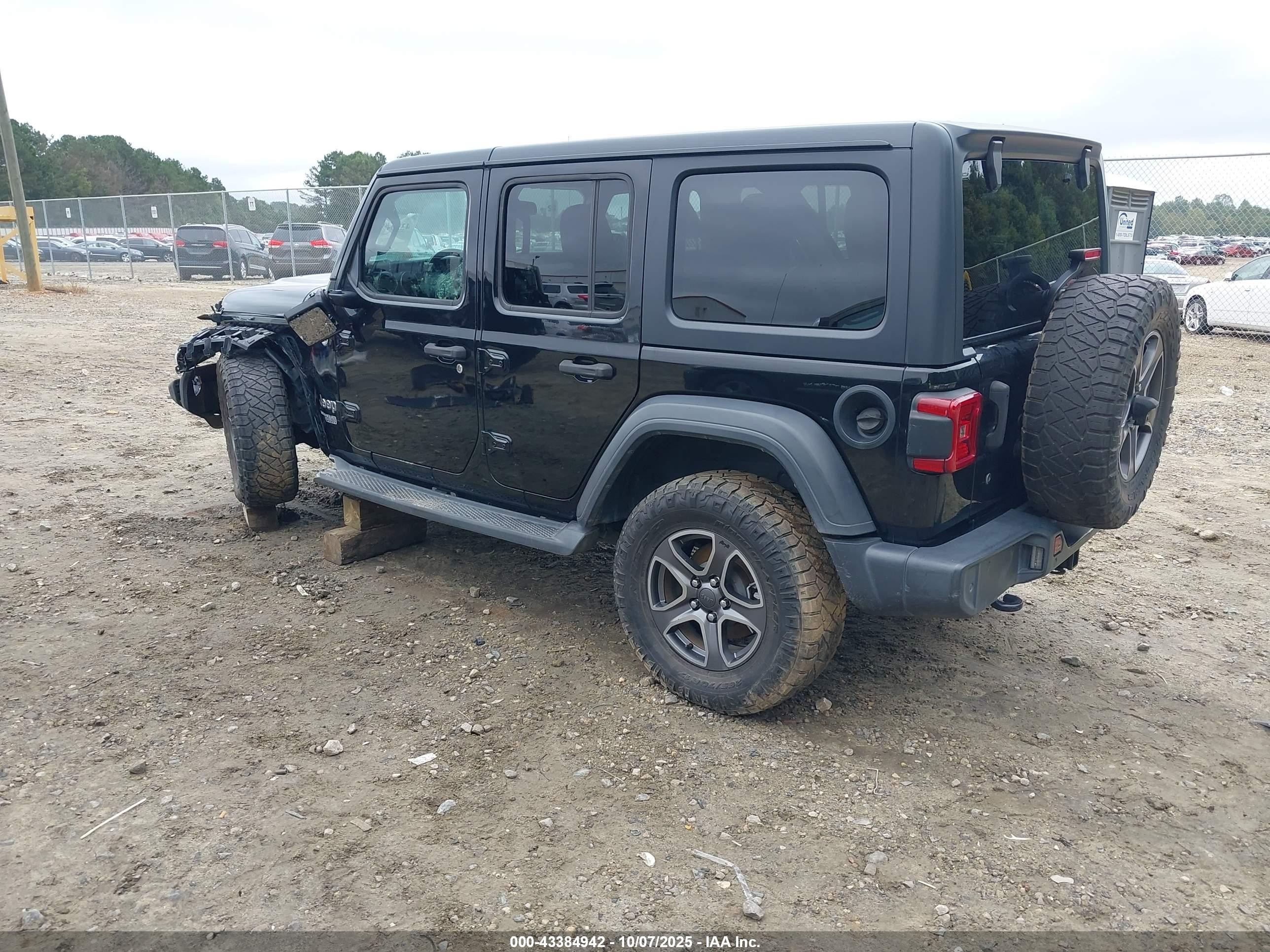 2018 Jeep Wrangler Unlimited Sport S 4x4 Черный vin: 1C4HJXDG3JW109874