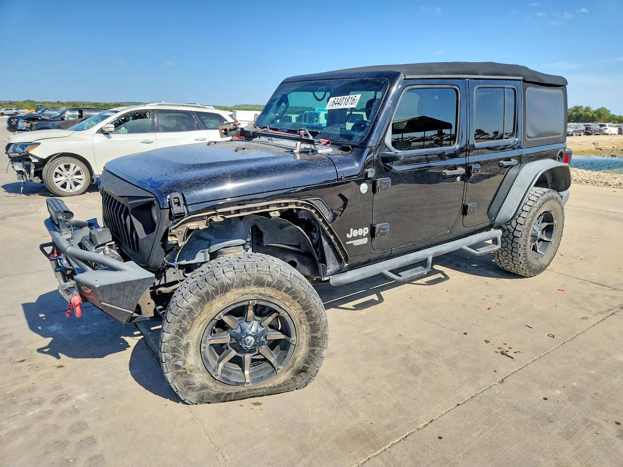 2018 Jeep Wrangler Unlimited Sport Black vin: 1C4HJXDG3JW155351