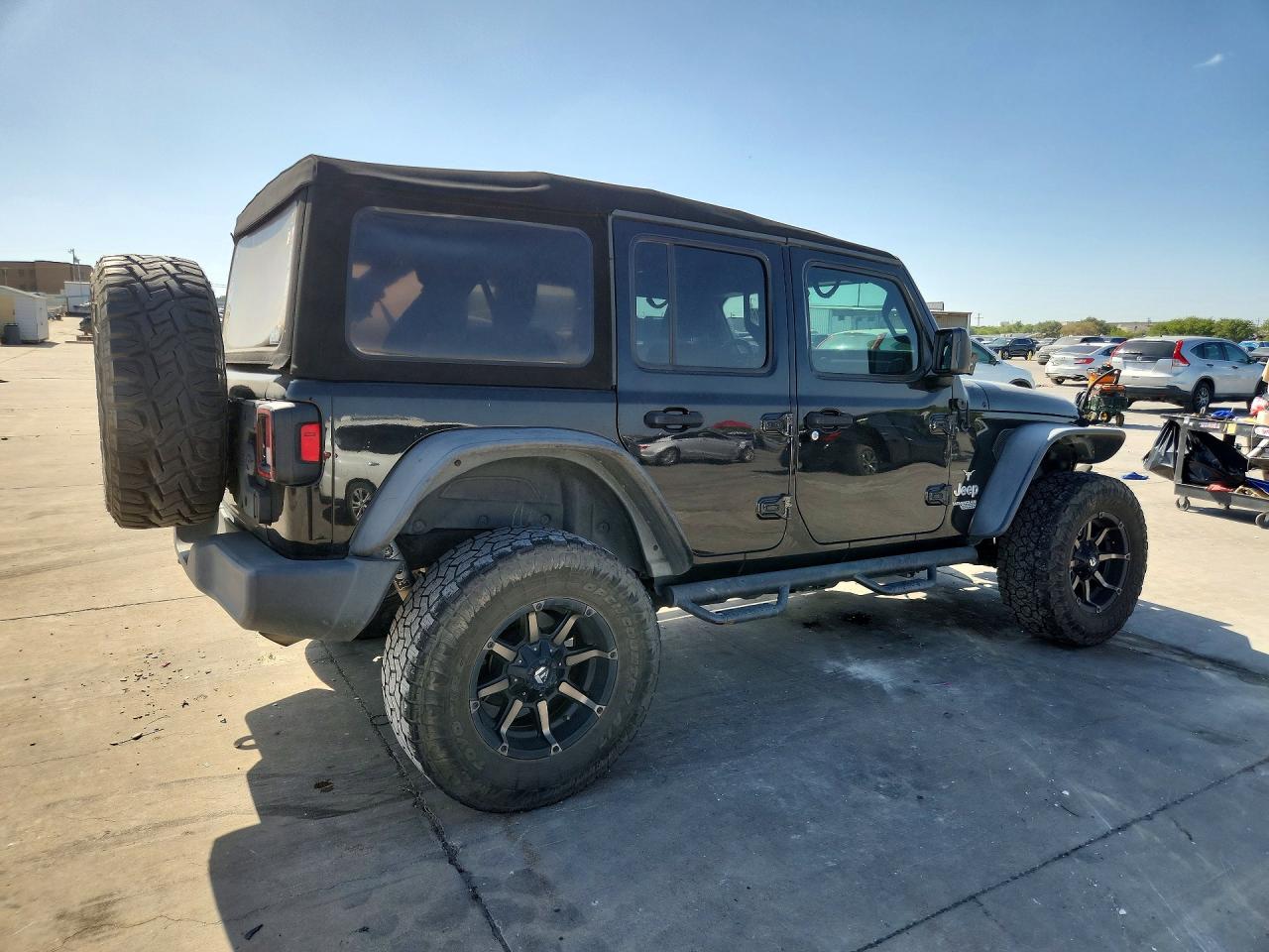 2018 Jeep Wrangler Unlimited Sport Black vin: 1C4HJXDG3JW155351