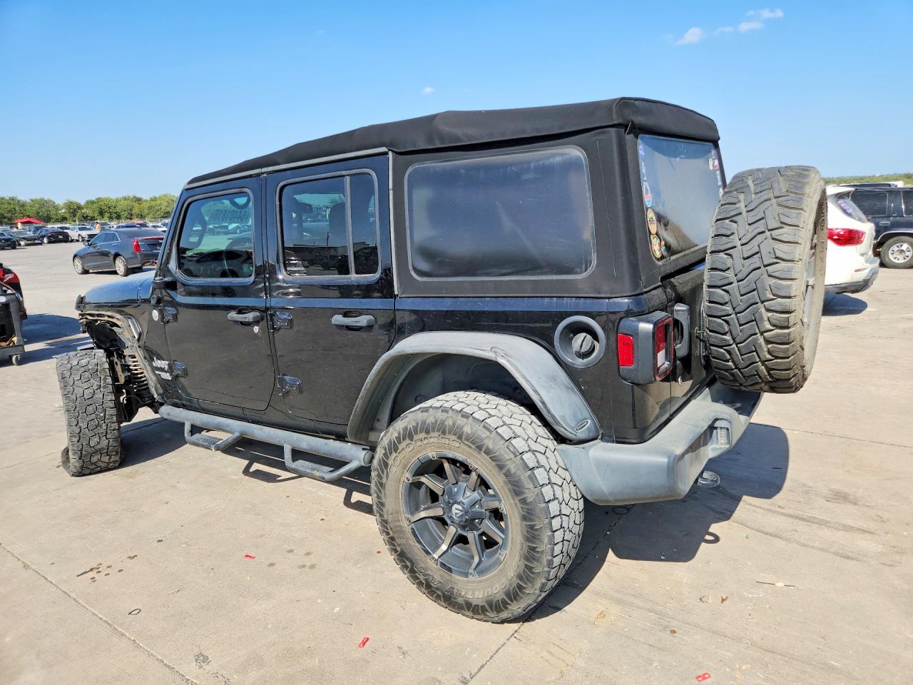 2018 Jeep Wrangler Unlimited Sport Black vin: 1C4HJXDG3JW155351