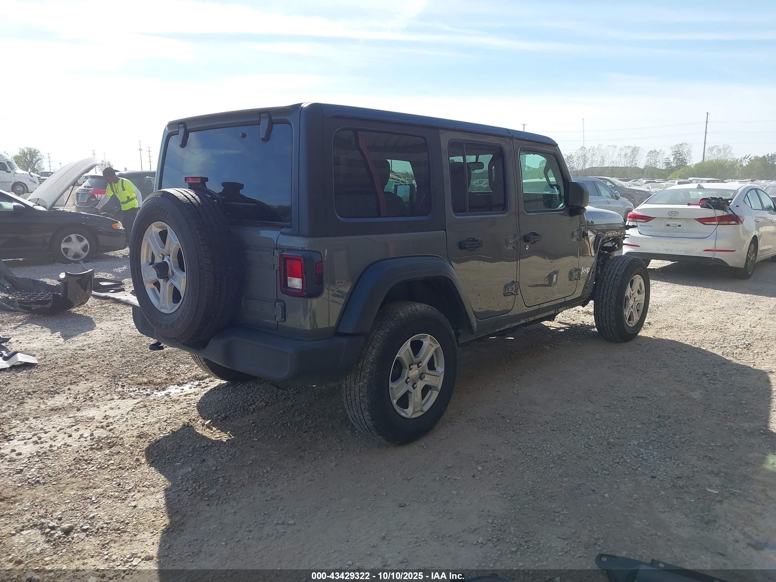 2018 Jeep Wrangler Unlimited Sport S 4x4 Blue vin: 1C4HJXDG3JW253182