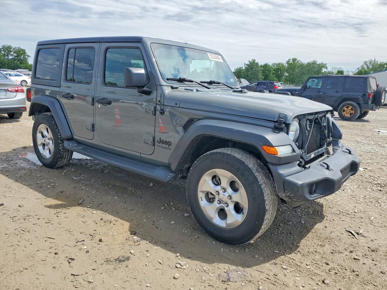 2019 Jeep Wrangler Unlimited Sport Gray vin: 1C4HJXDG3KW660470