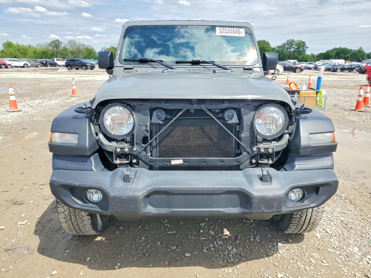 2019 Jeep Wrangler Unlimited Sport Gray vin: 1C4HJXDG3KW660470