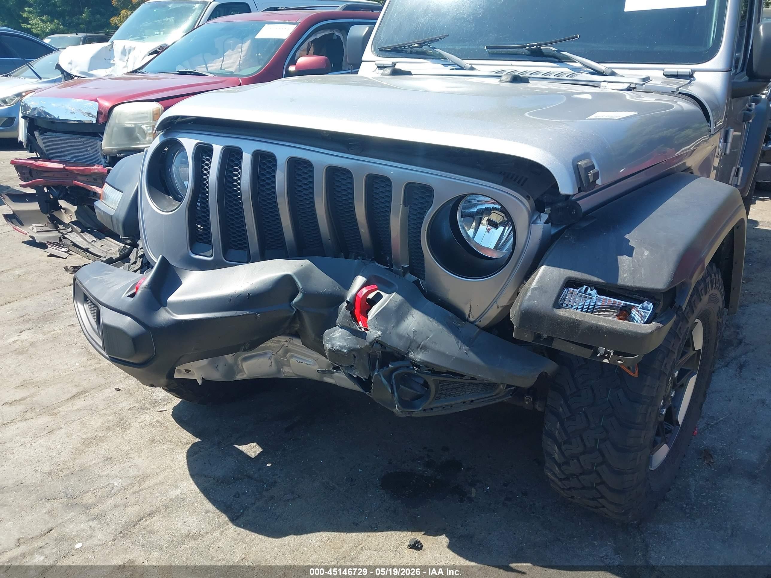 2020 Jeep Wrangler Unlimited Sport 4x4 Gray vin: 1C4HJXDG3LW105083