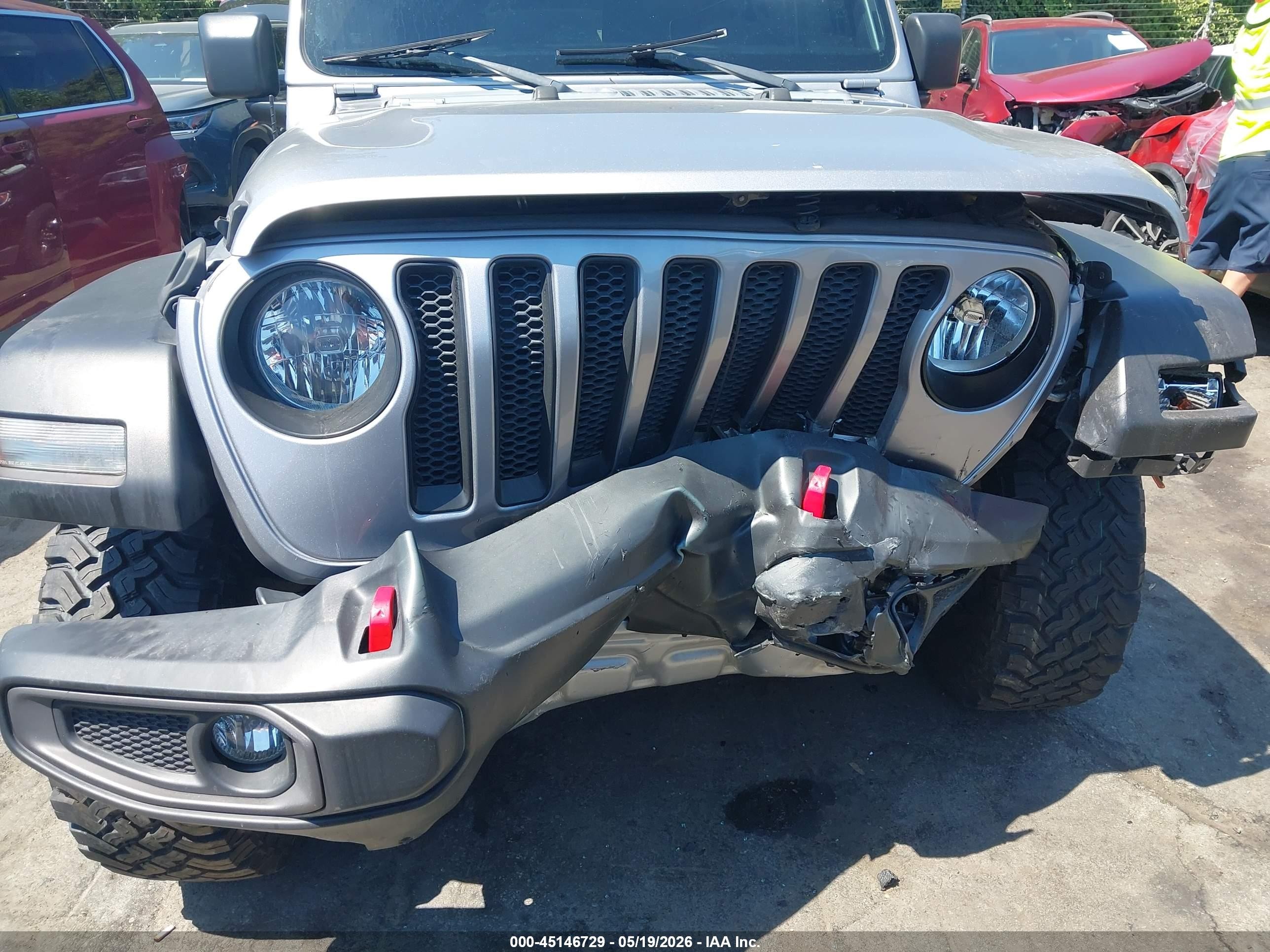 2020 Jeep Wrangler Unlimited Sport 4x4 Gray vin: 1C4HJXDG3LW105083
