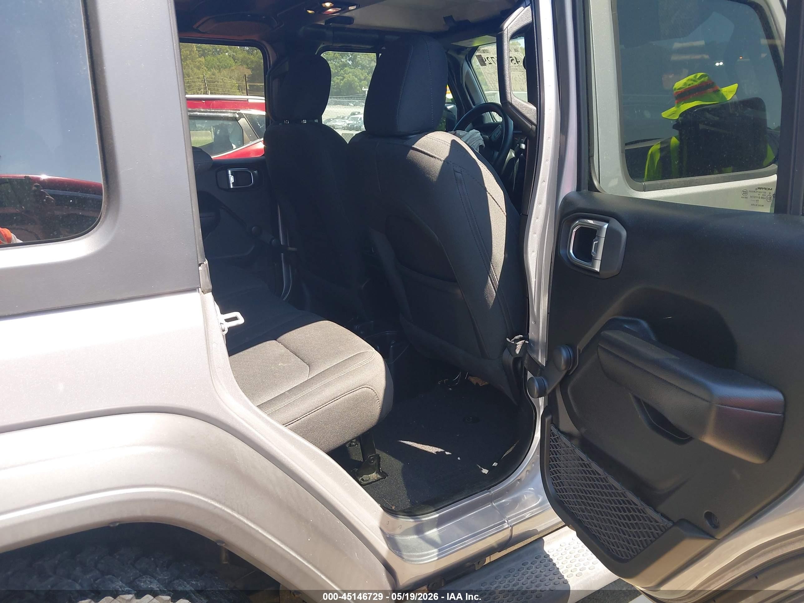2020 Jeep Wrangler Unlimited Sport 4x4 Gray vin: 1C4HJXDG3LW105083