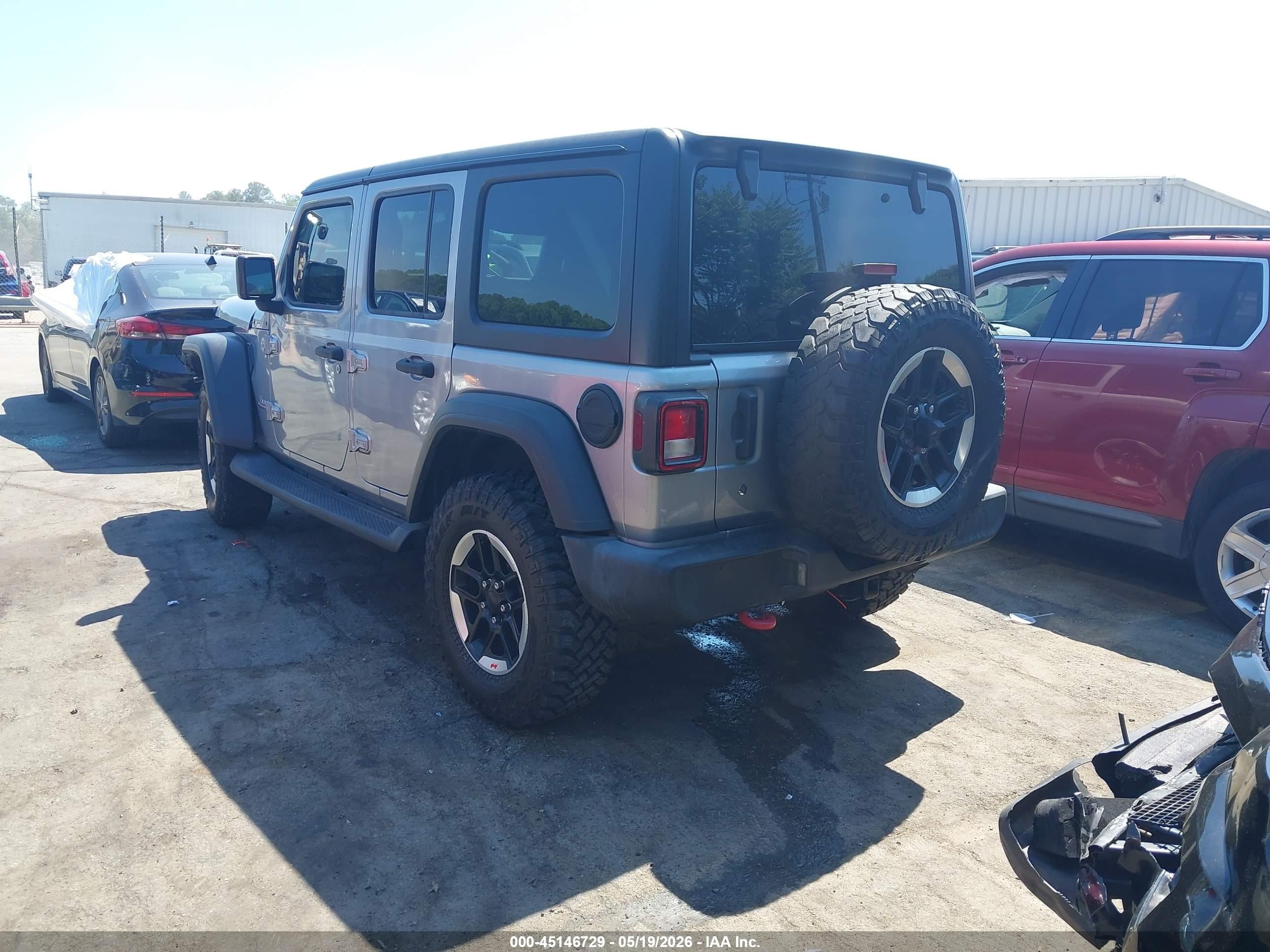 2020 Jeep Wrangler Unlimited Sport 4x4 Gray vin: 1C4HJXDG3LW105083