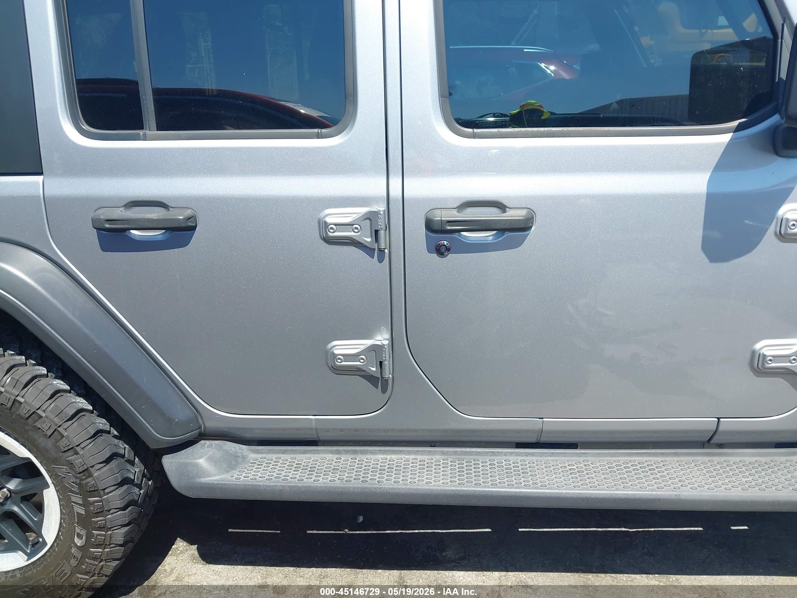 2020 Jeep Wrangler Unlimited Sport 4x4 Gray vin: 1C4HJXDG3LW105083