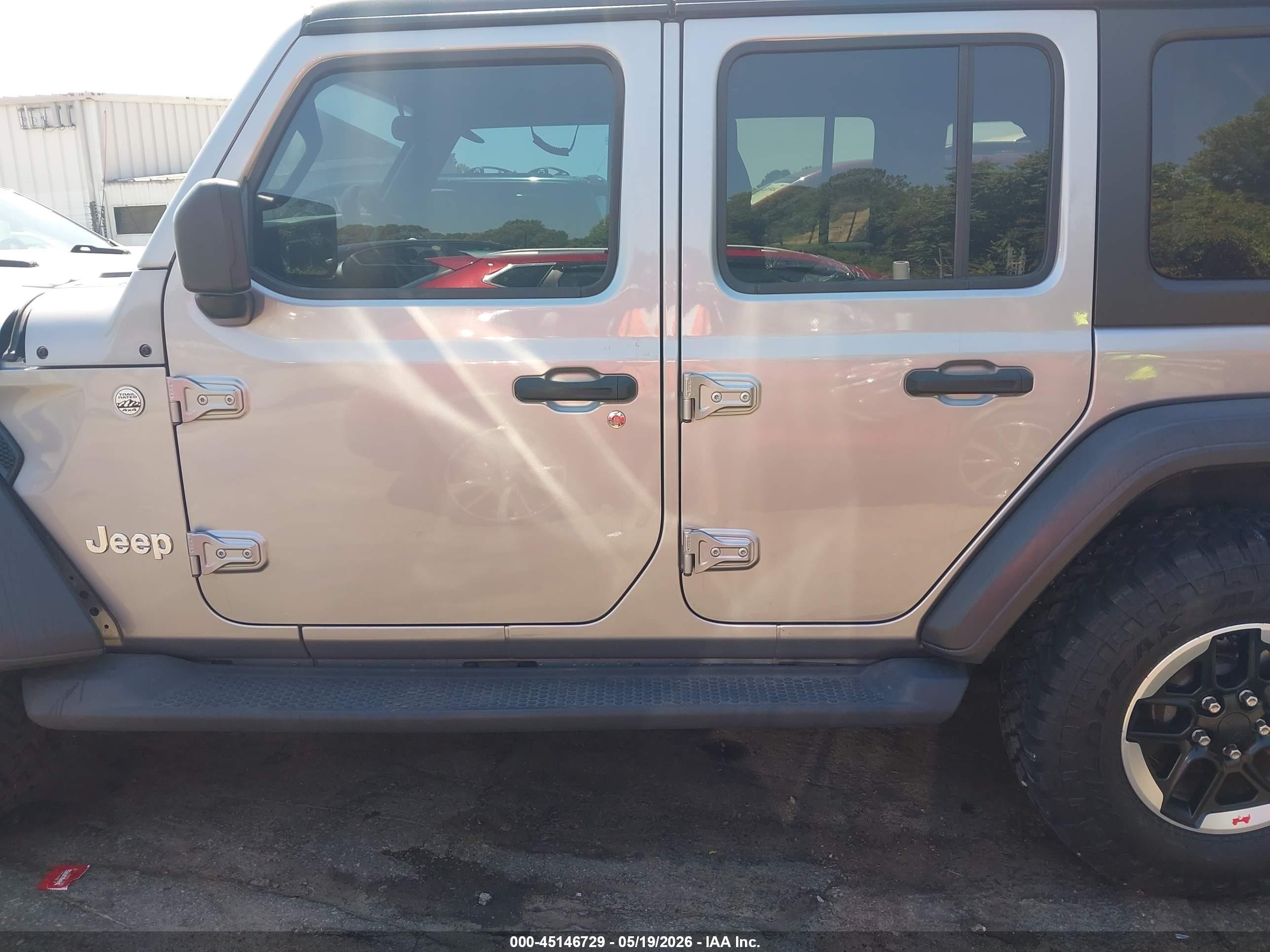 2020 Jeep Wrangler Unlimited Sport 4x4 Gray vin: 1C4HJXDG3LW105083