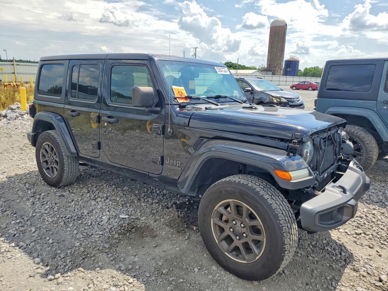 2021 Jeep Wrangler Unlimited Sport Black vin: 1C4HJXDG3MW616956