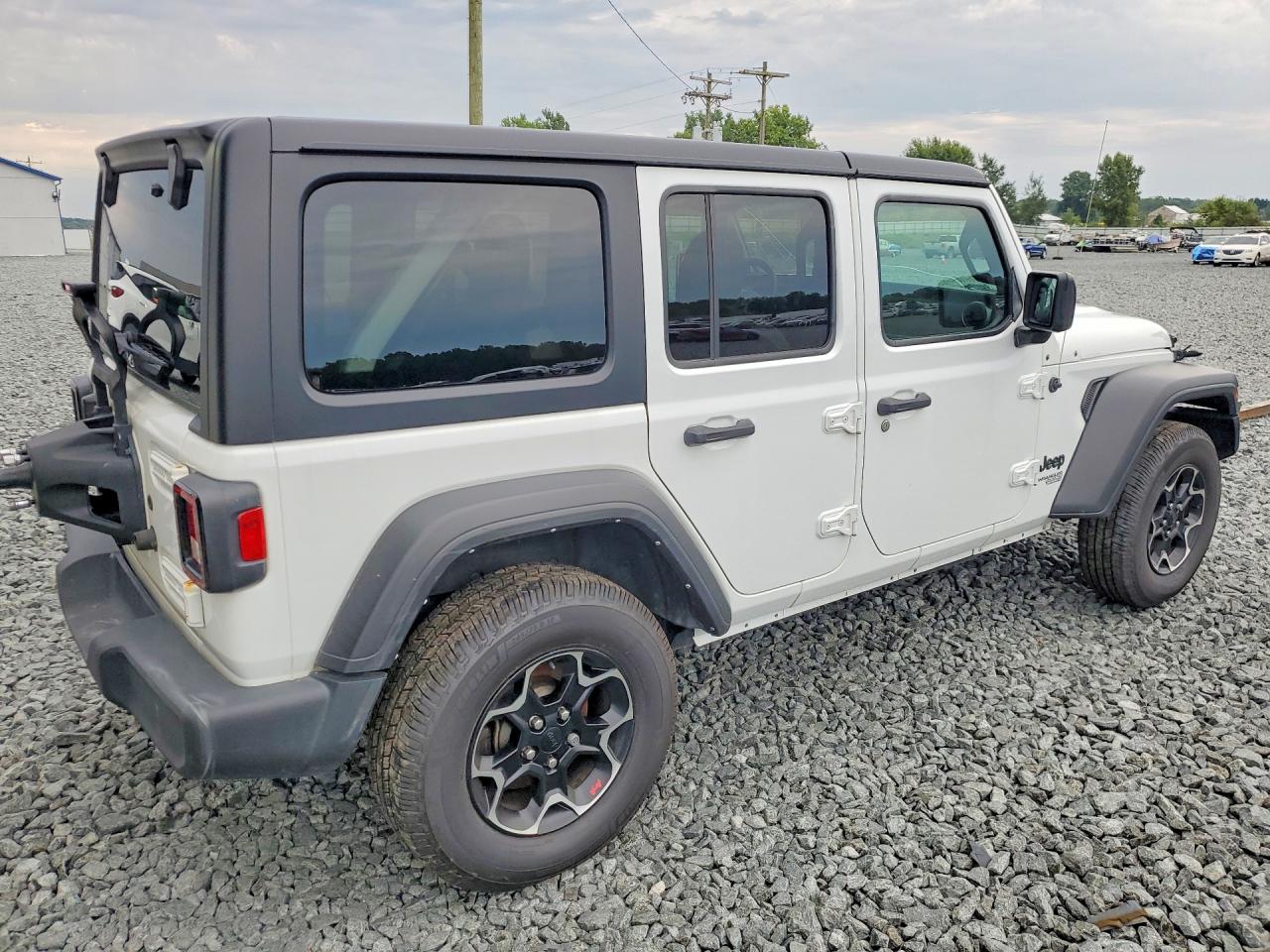 2021 Jeep Wrangler Unlimited Sport White vin: 1C4HJXDG3MW721397