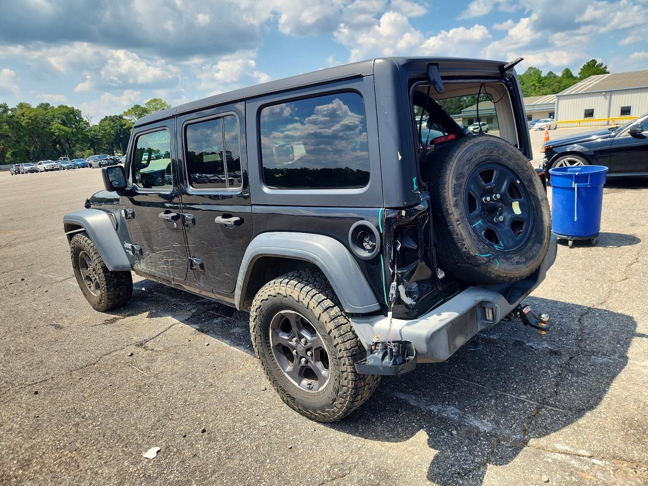 2018 Jeep Wrangler Unlimited Sport Black vin: 1C4HJXDG4JW187239