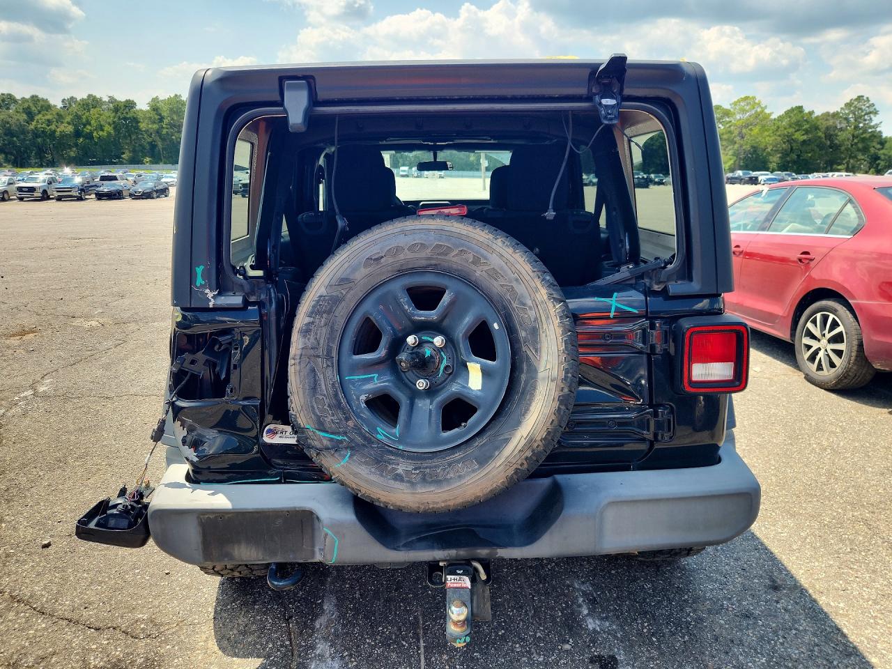 2018 Jeep Wrangler Unlimited Sport Black vin: 1C4HJXDG4JW187239
